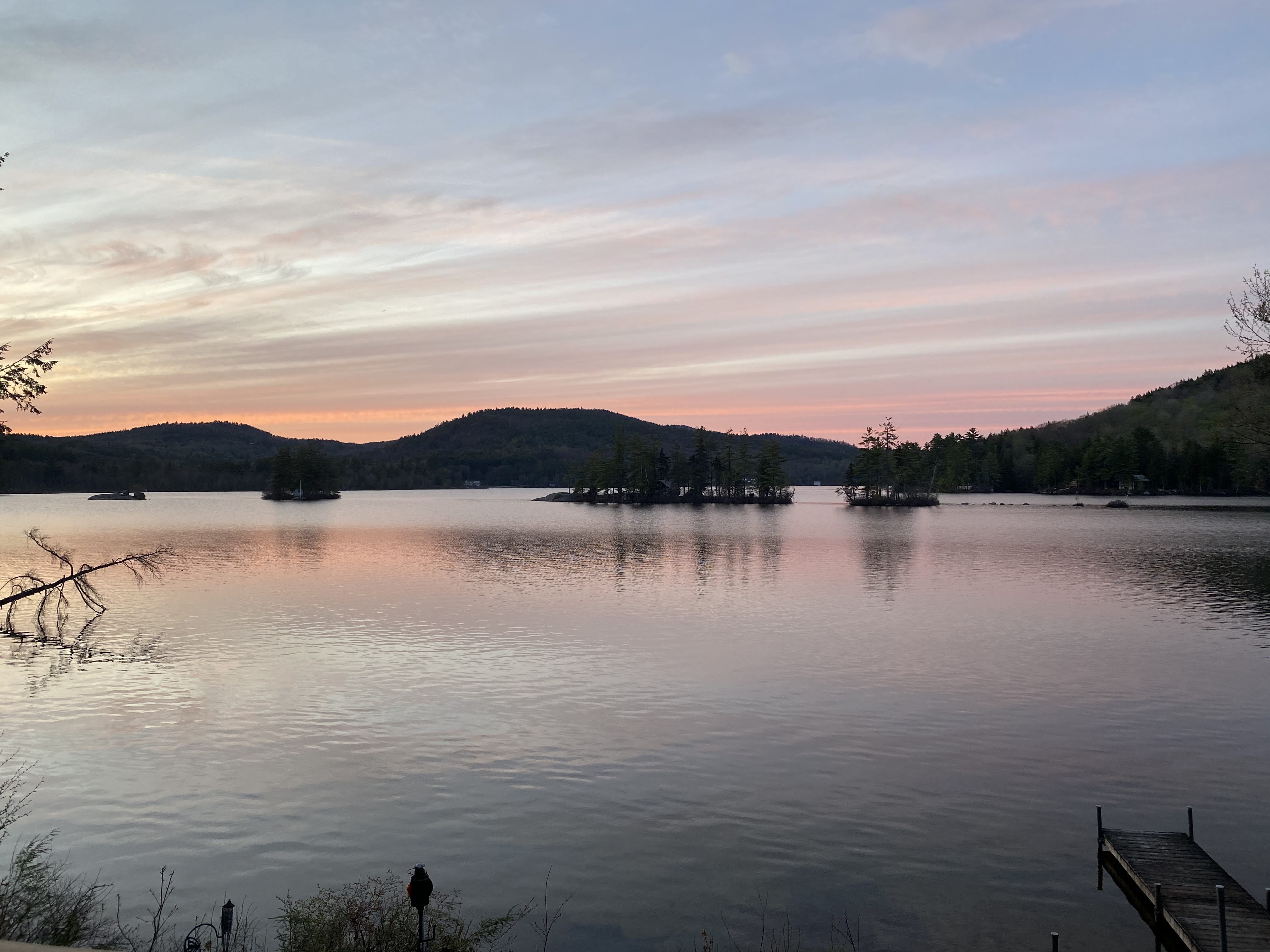 Lakefront Camp on North Pond in the Mountains Cabins for Rent in
