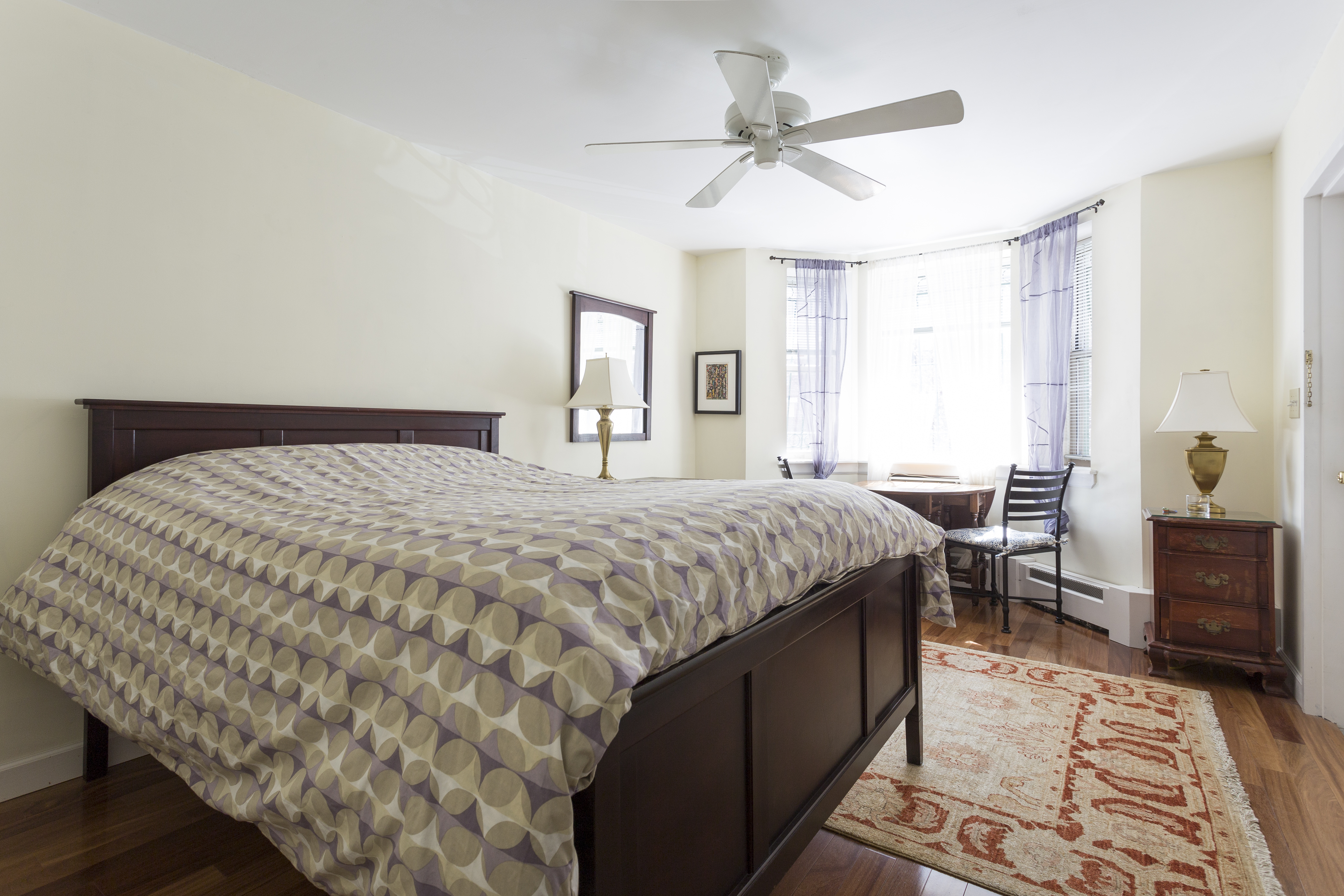 Bedroom in my apartment with a private bathroom.