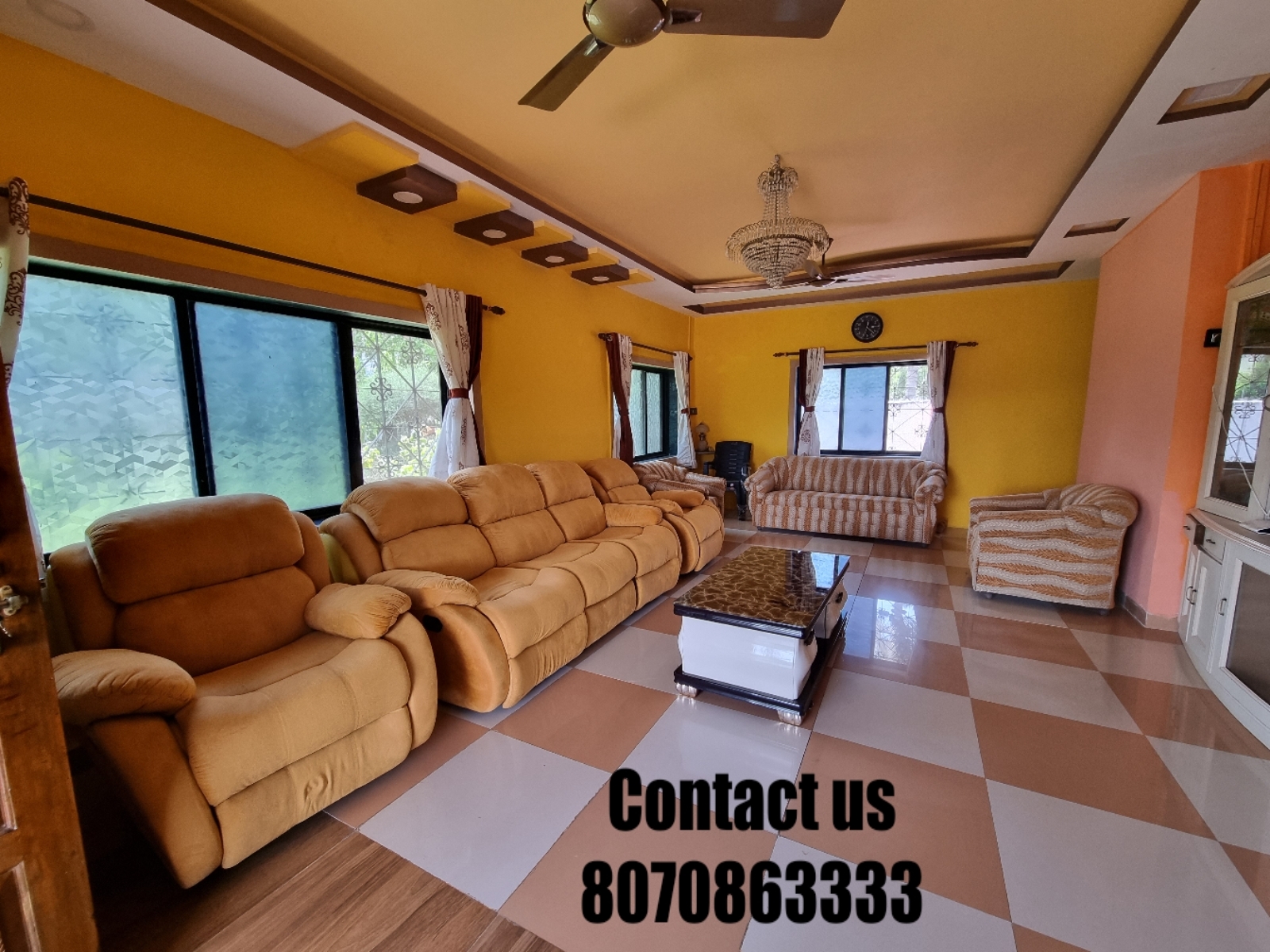 Scenic 3-Bedroom Villa☺️with WiFi, Lawn @Nagaon🏖️