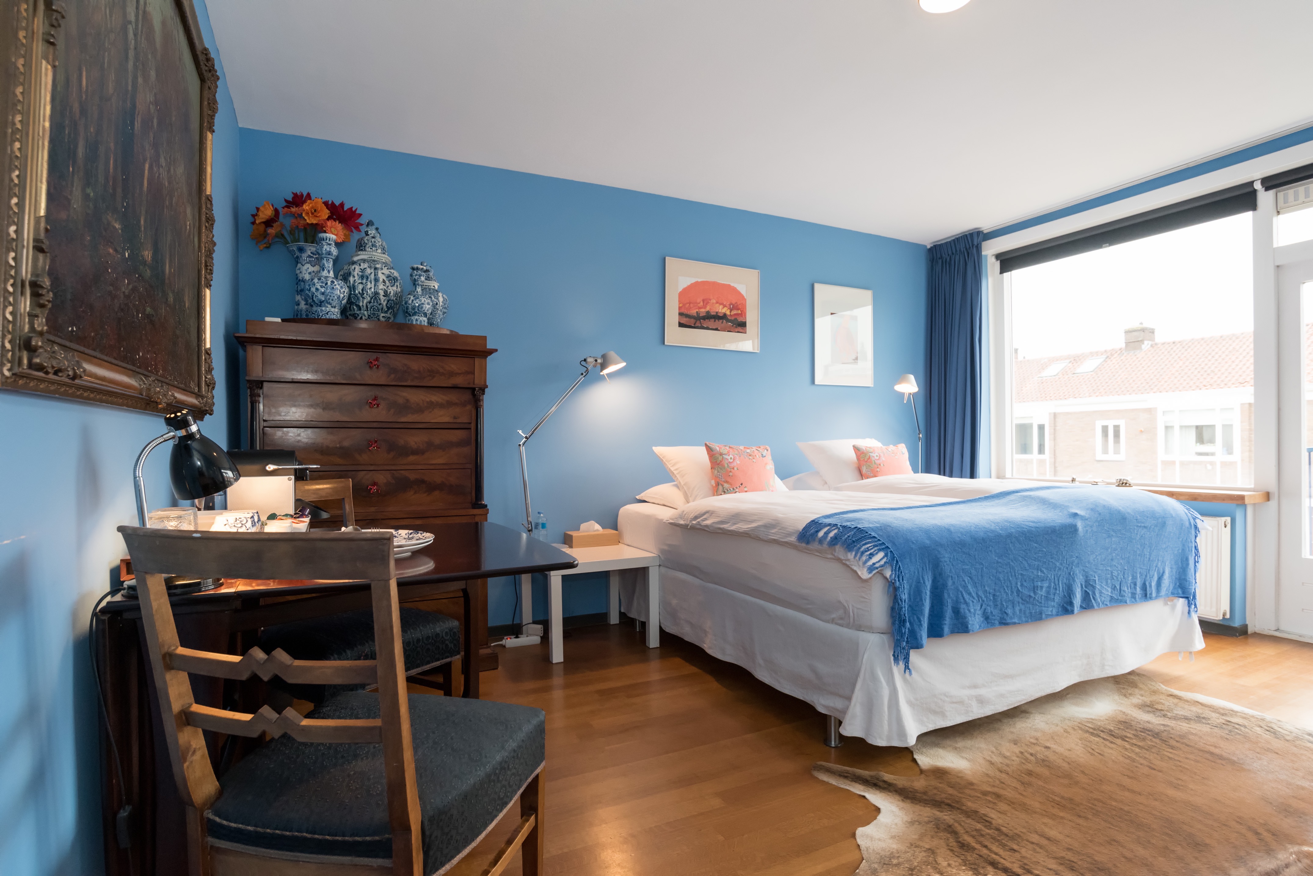 Quiet garden room, private bath, airco, parking โ Amsterdam stay