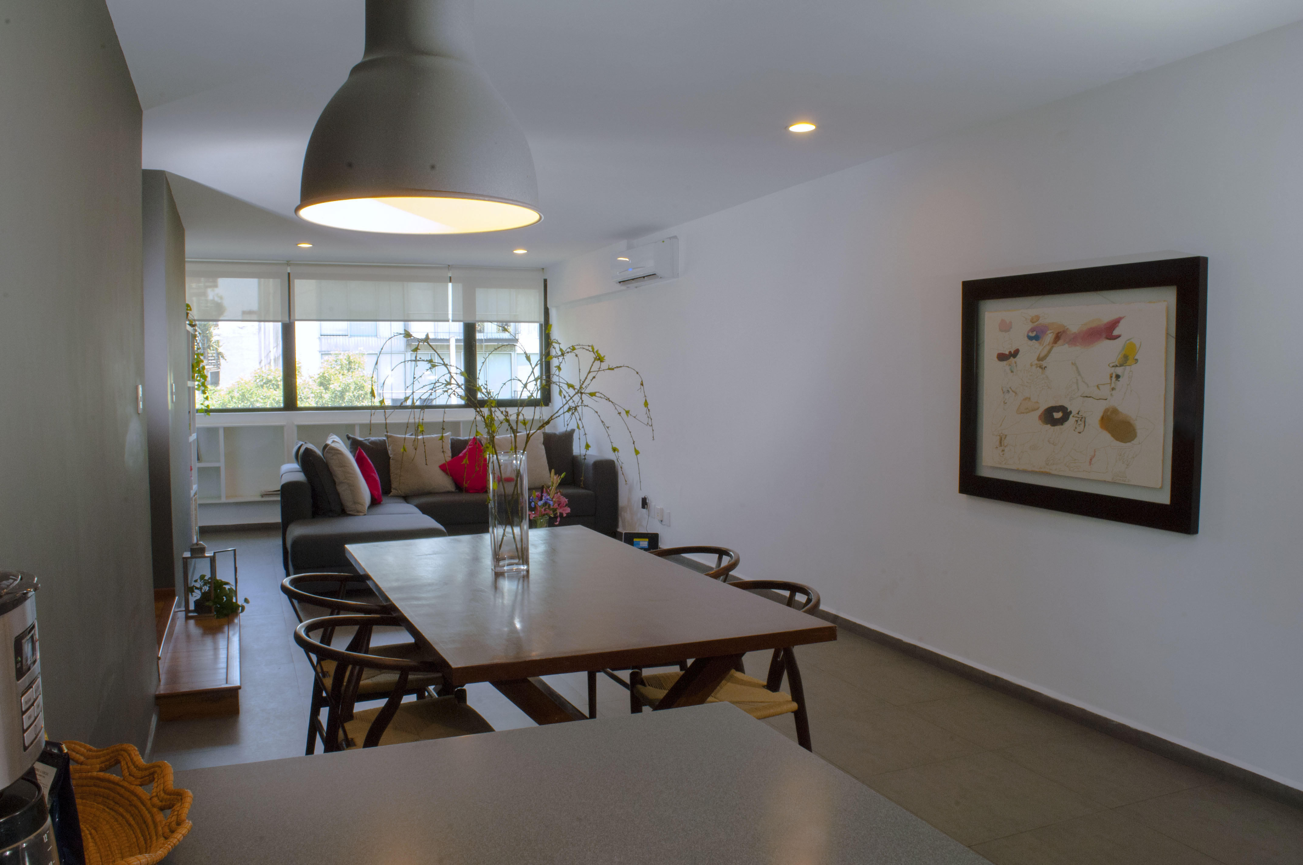 Best location at one block of Reforma Av. with AC.
