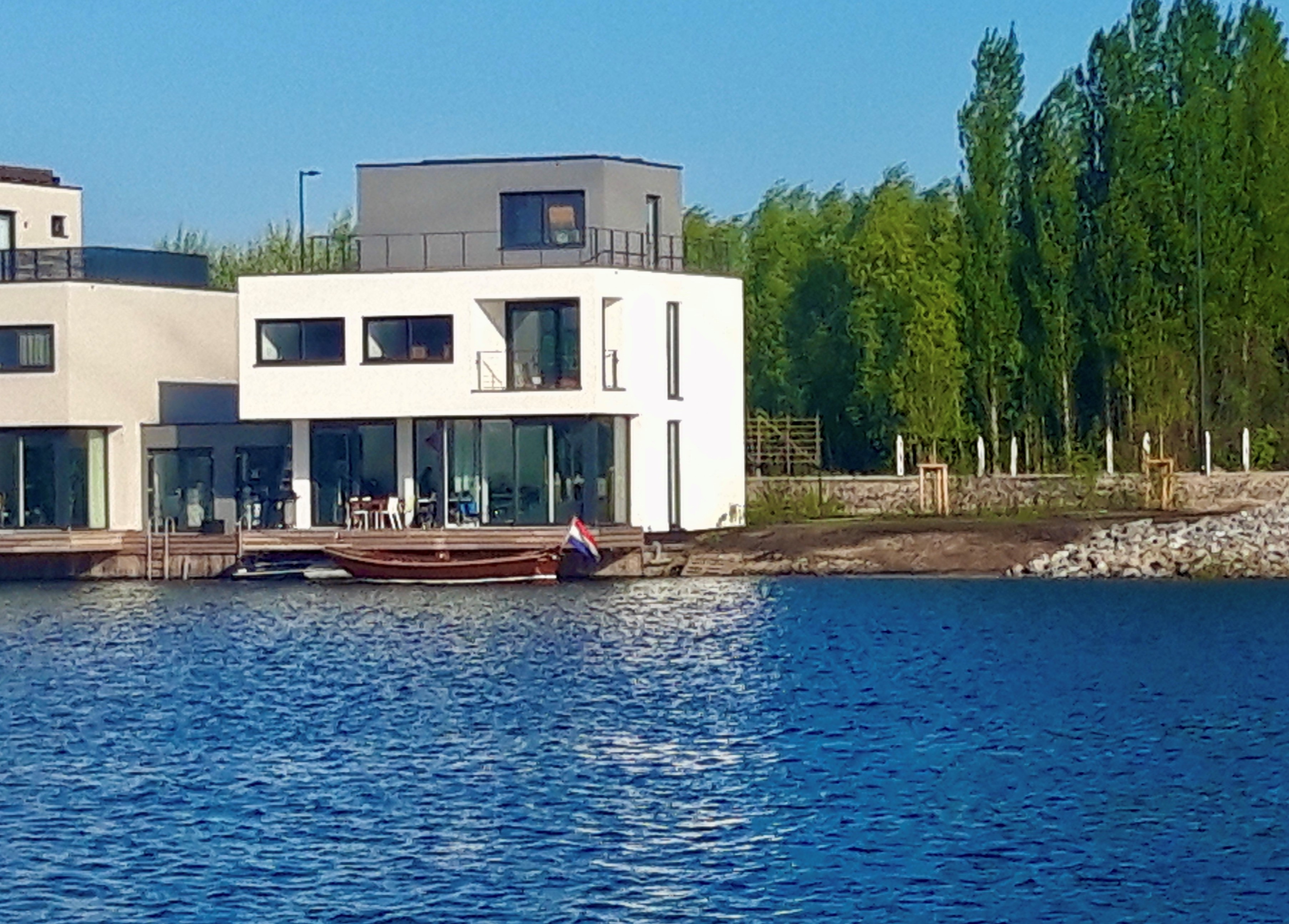 Watervilla, 200 m2,  garden, 3 terraces, IJ-burg — Amsterdam stay
