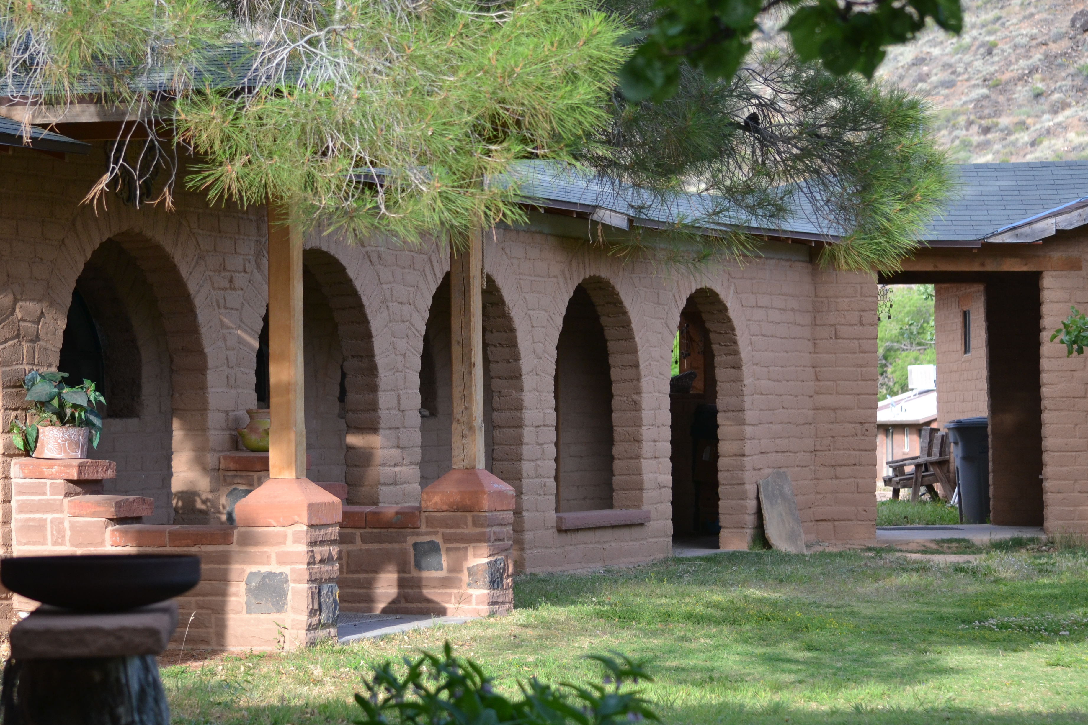 Adobe Hacienda on a Family Farm