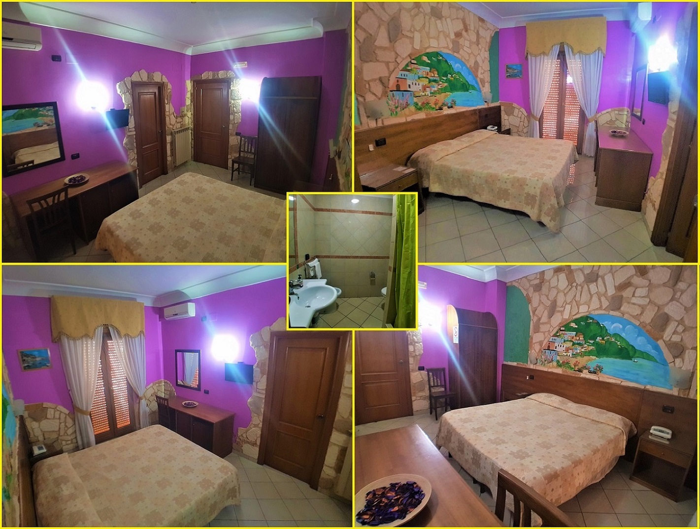 Superior double room with bath central station in Vicaria, Naples