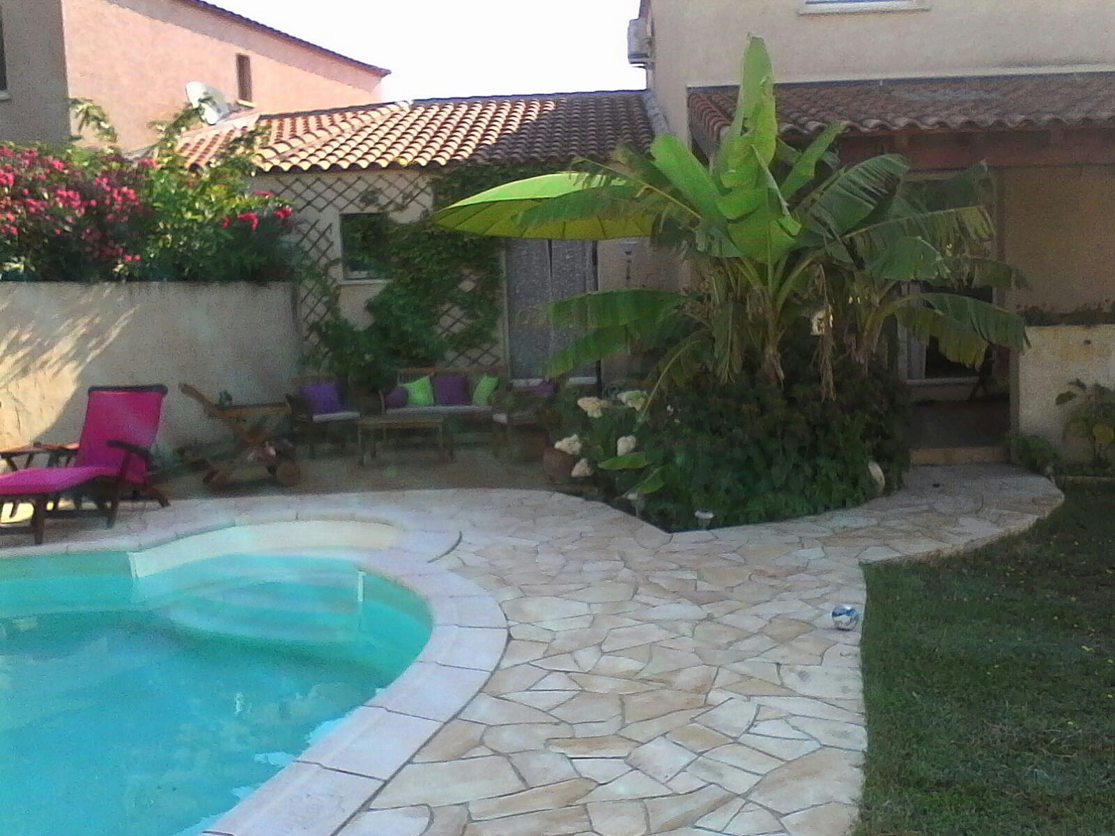 Beach house with a pool