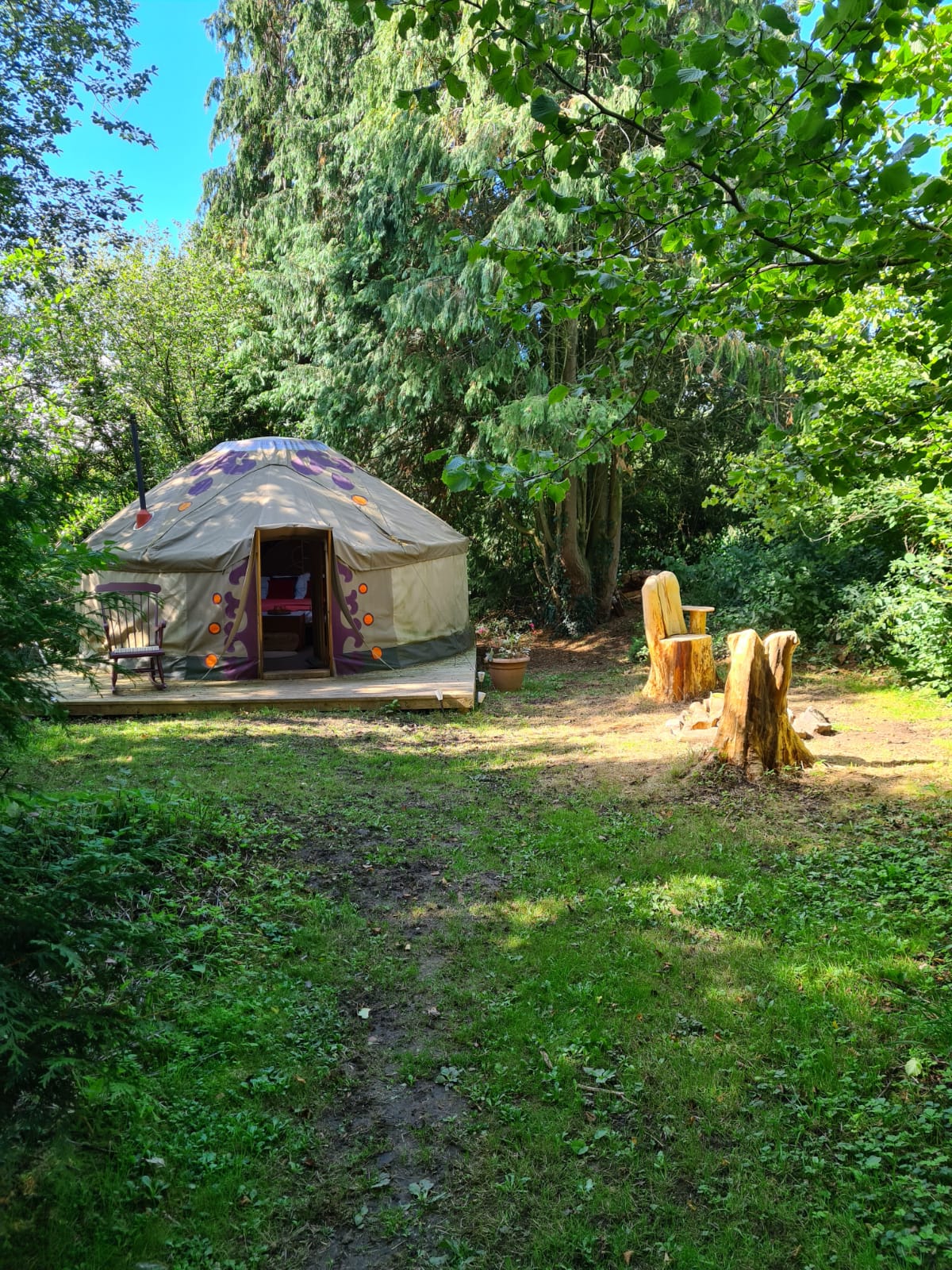 Yurt Retreat as seen on BBC2 'My Unique B&B' Yurts for Rent in