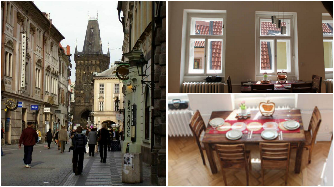 Old Town Square, sunny cozy flat!