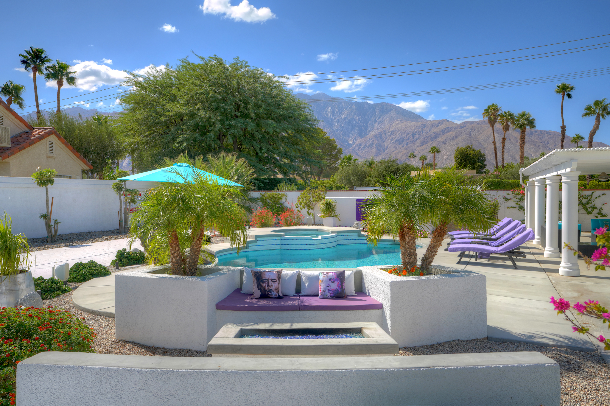 The Purple Oasis Palm Springs City Id 3435 Houses For Rent In Palm Springs California United States