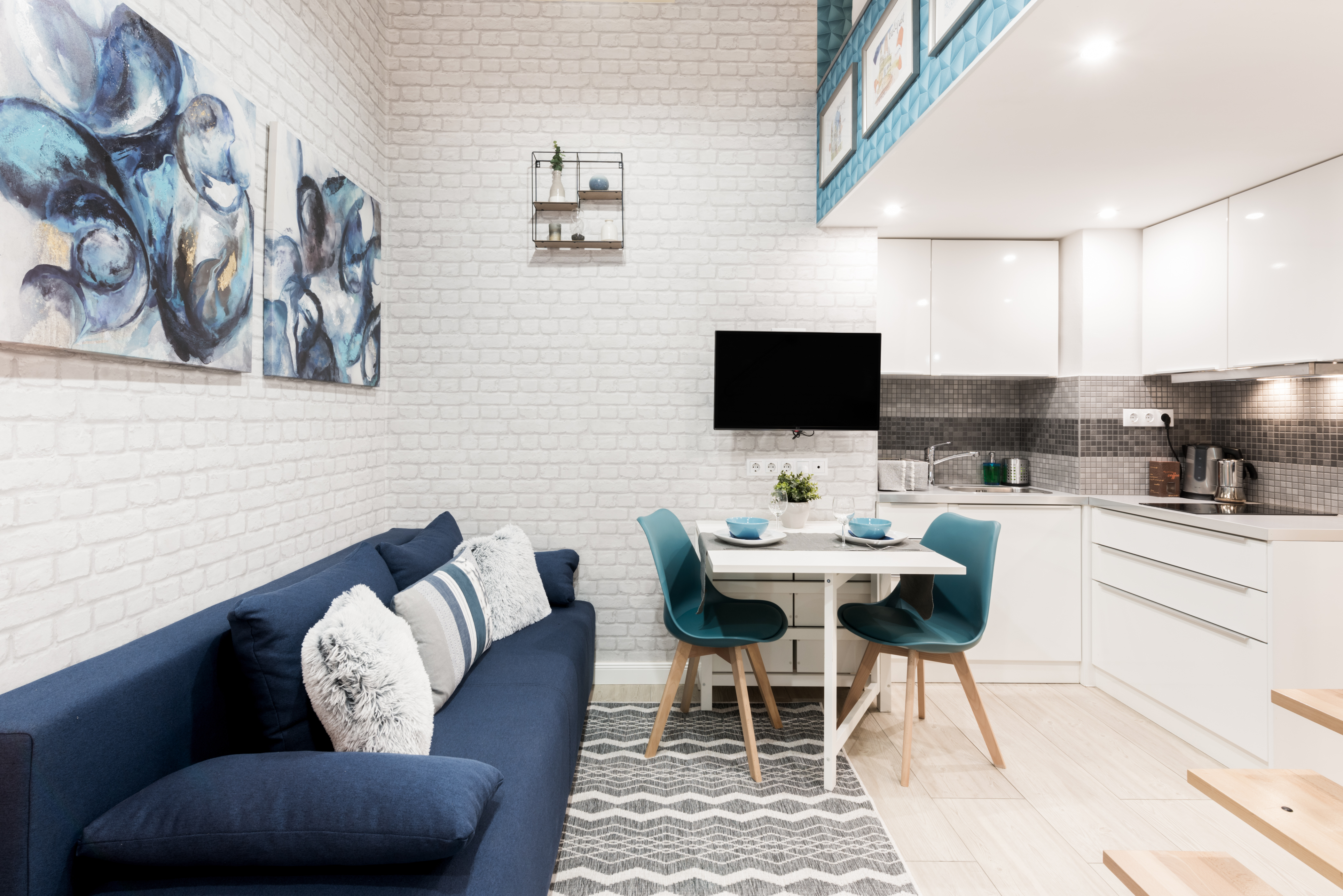 Pick a Place on the Map at a Blue-hued City Hideaway