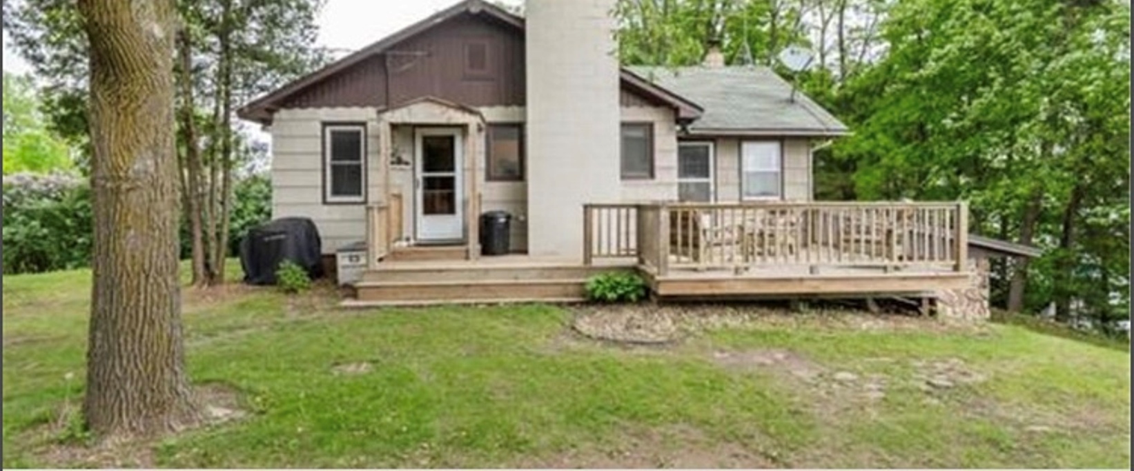 West Rush Lake Cabin with fishing off pier Cabins for Rent in