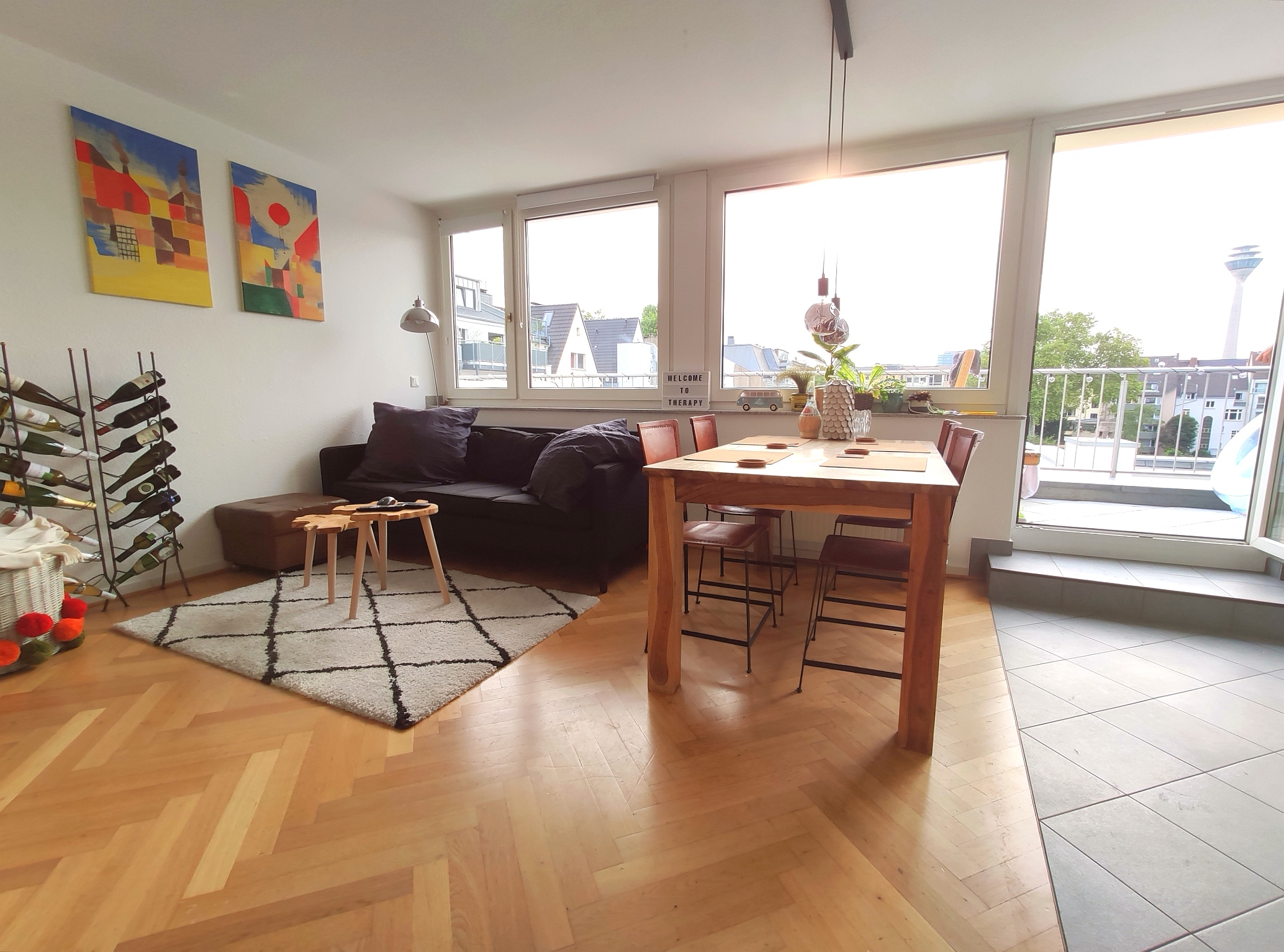 Airbnb爱彼迎 顶层公寓的漂亮房间 带阳光明媚的屋顶露台