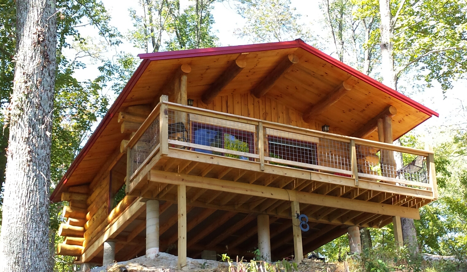 BIG TIMBER RIVER CABINS, "The Hawk's Nest" Cabins for Rent in
