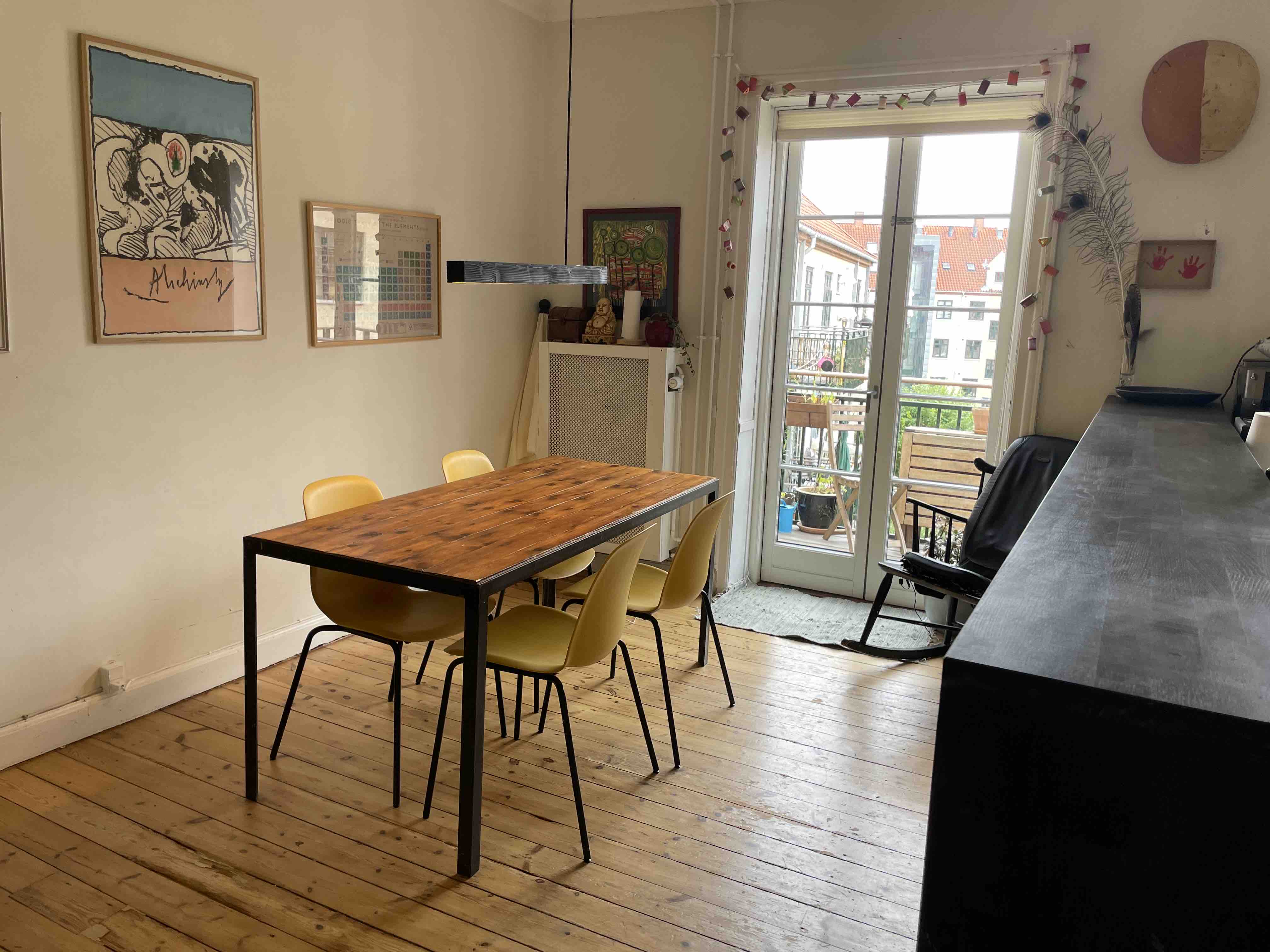 Penthouse apartment with balcony in Nrrebro, Copenhagen