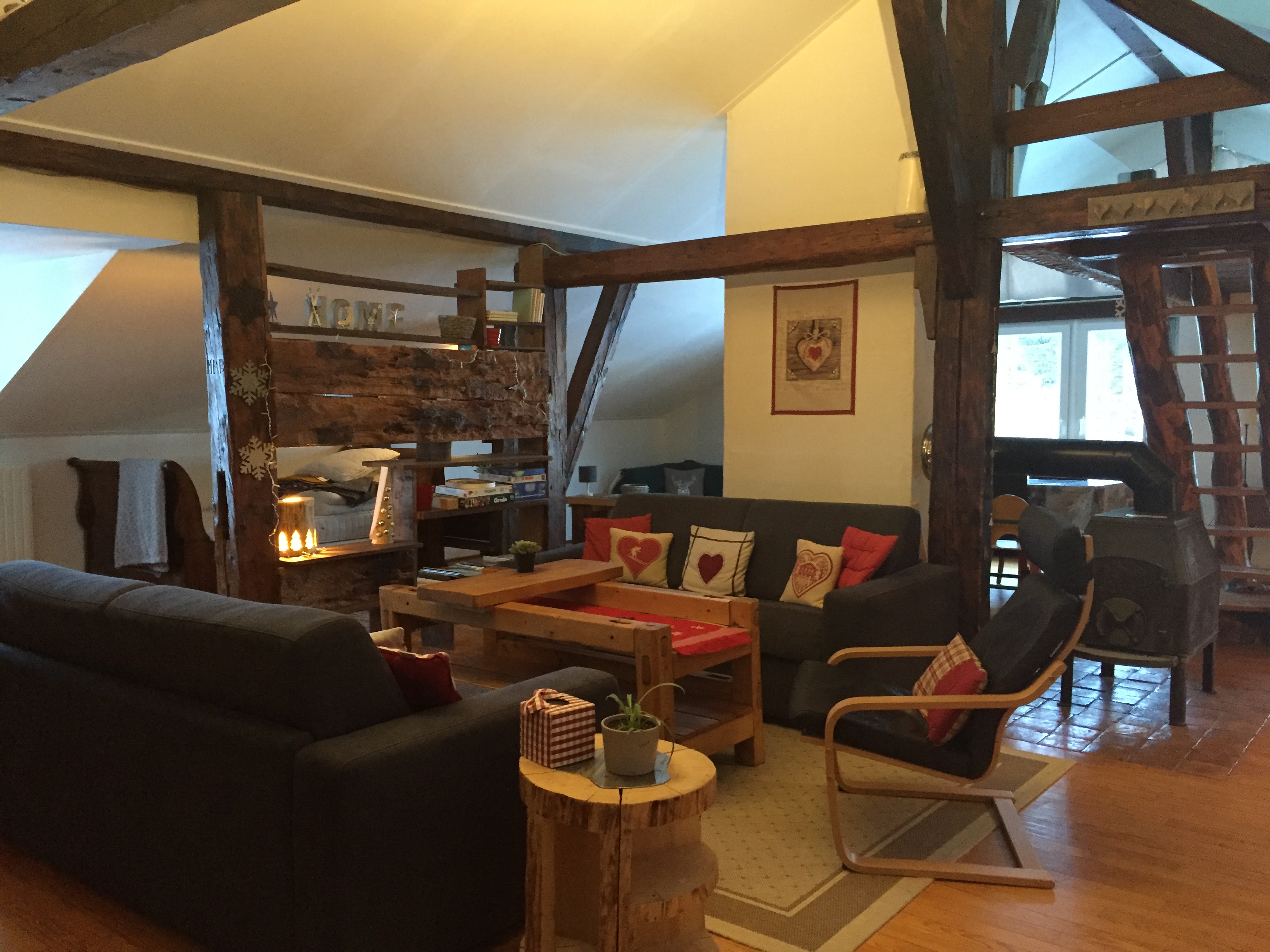 Loft in the middle of ski slopes / pastures