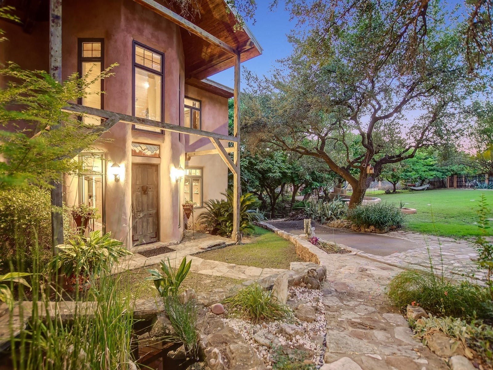 Magical Lakefront Straw Bale Home on Lake Travis Houses for Rent in