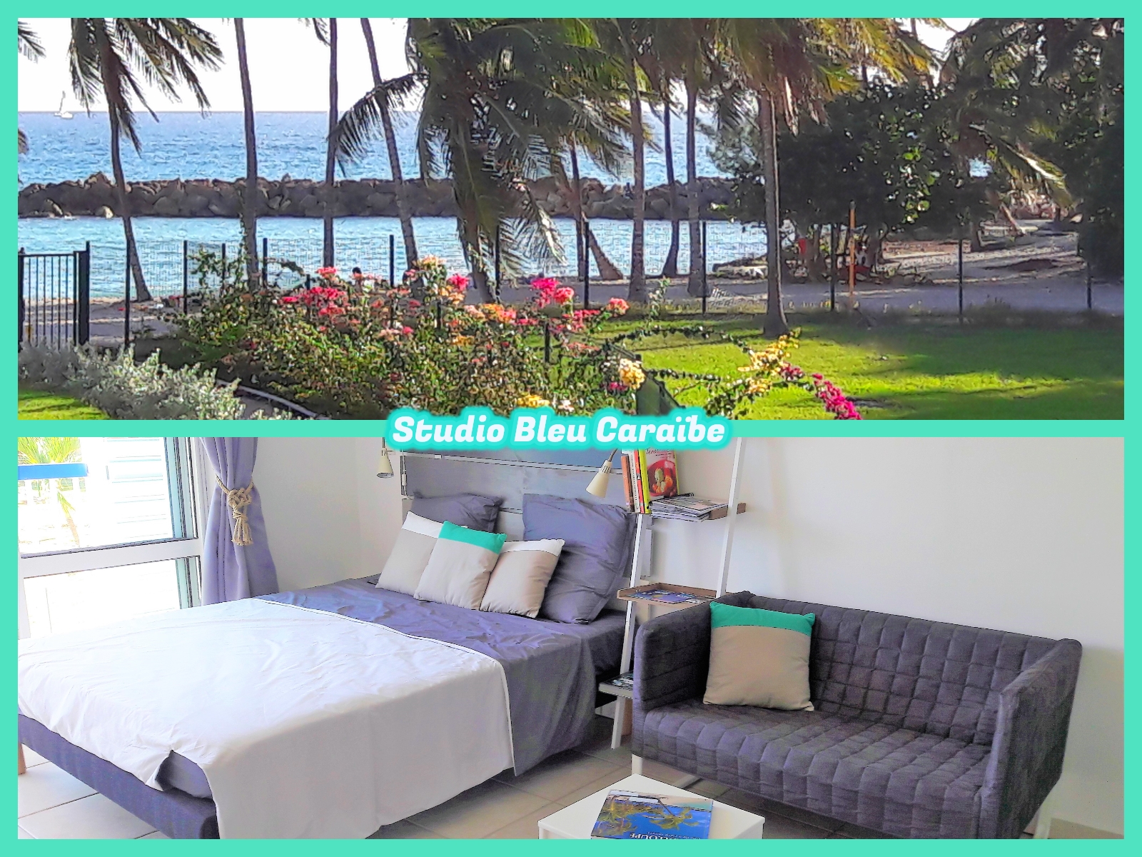 Sea view studio - direct beach access
