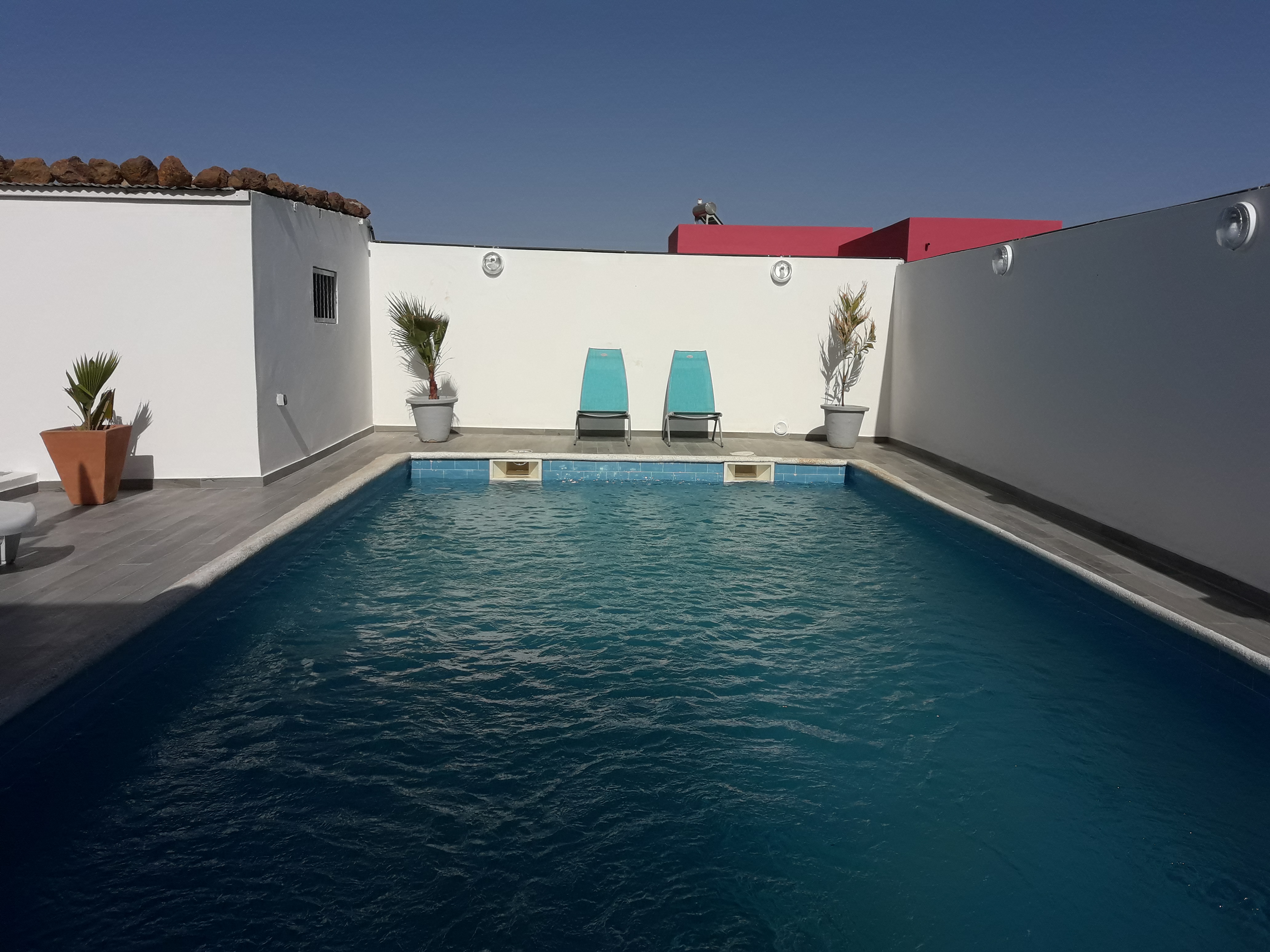 African Jaja villa.   Piscine-Climatisation.