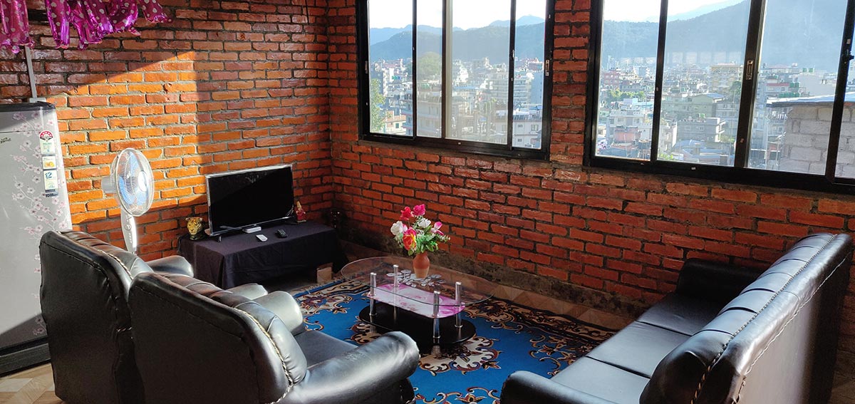 Full floor apartment, top terrace, large lake view