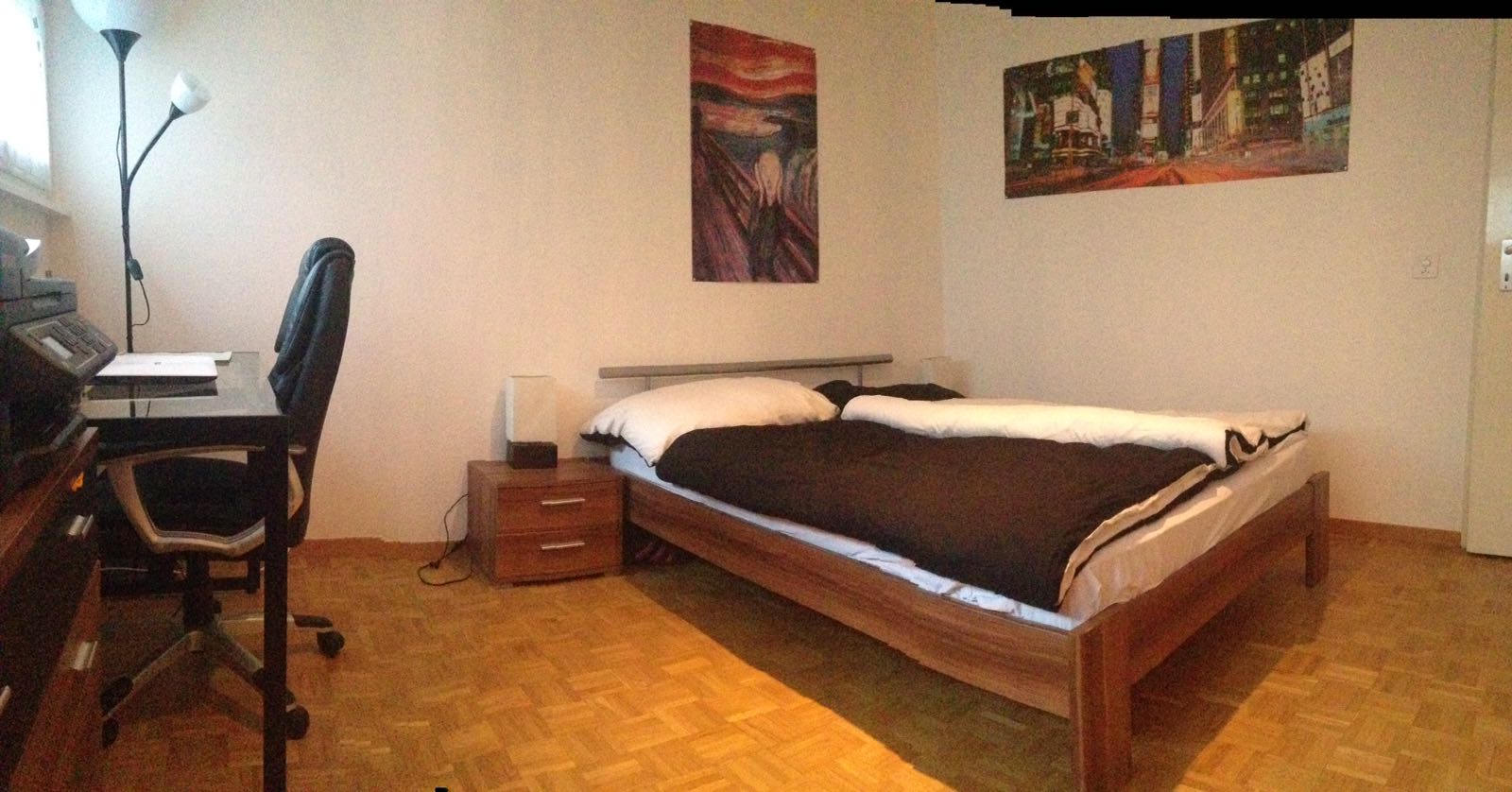 Big room with double bed in Commune de Genève, Geneva