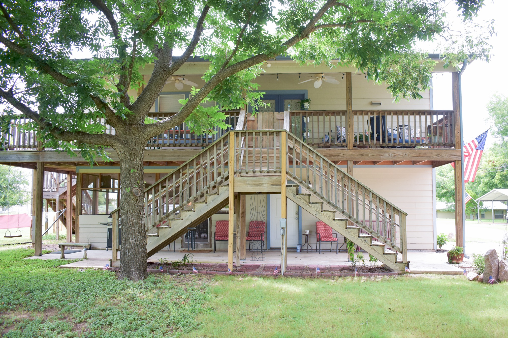 Lake LBJ access, Private,  on breezy side of river