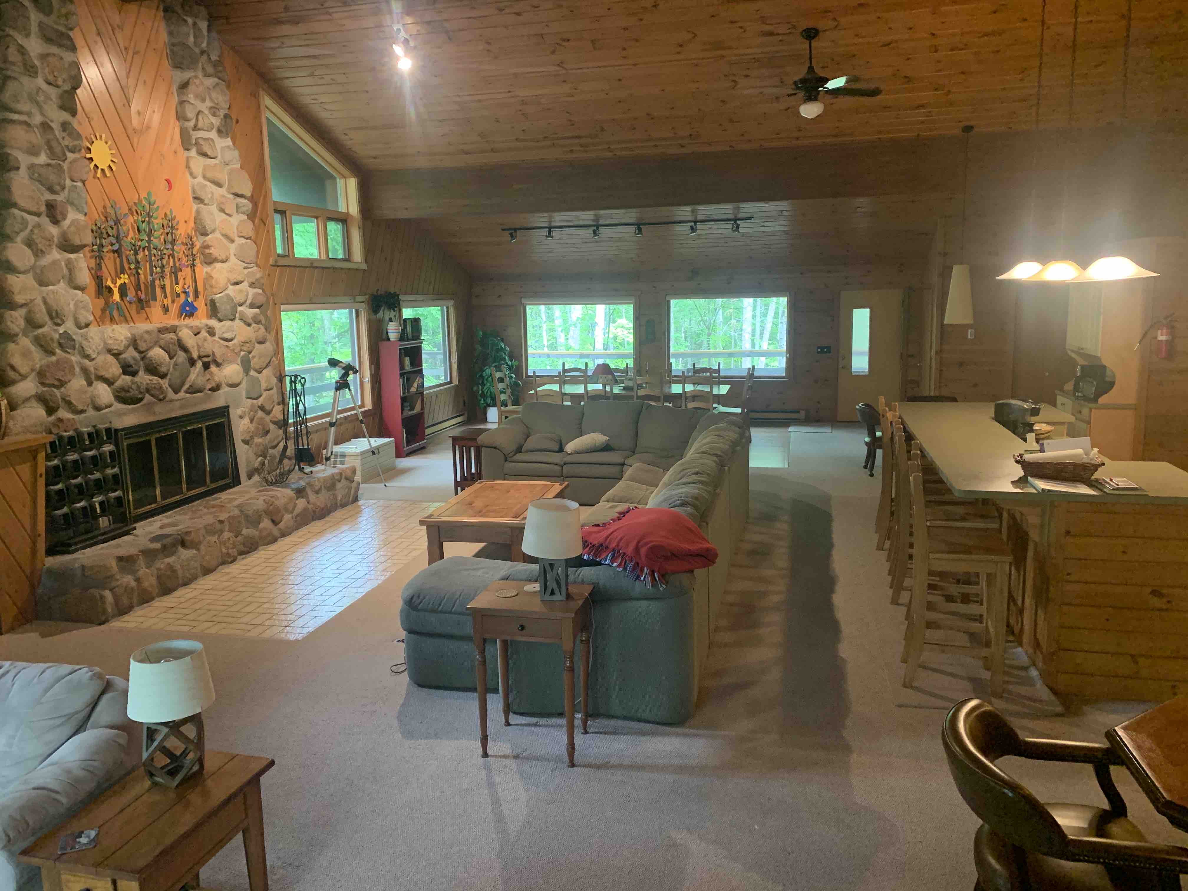 Lodge cabin in the woods outside Cable, WI Cabins for Rent in Cable