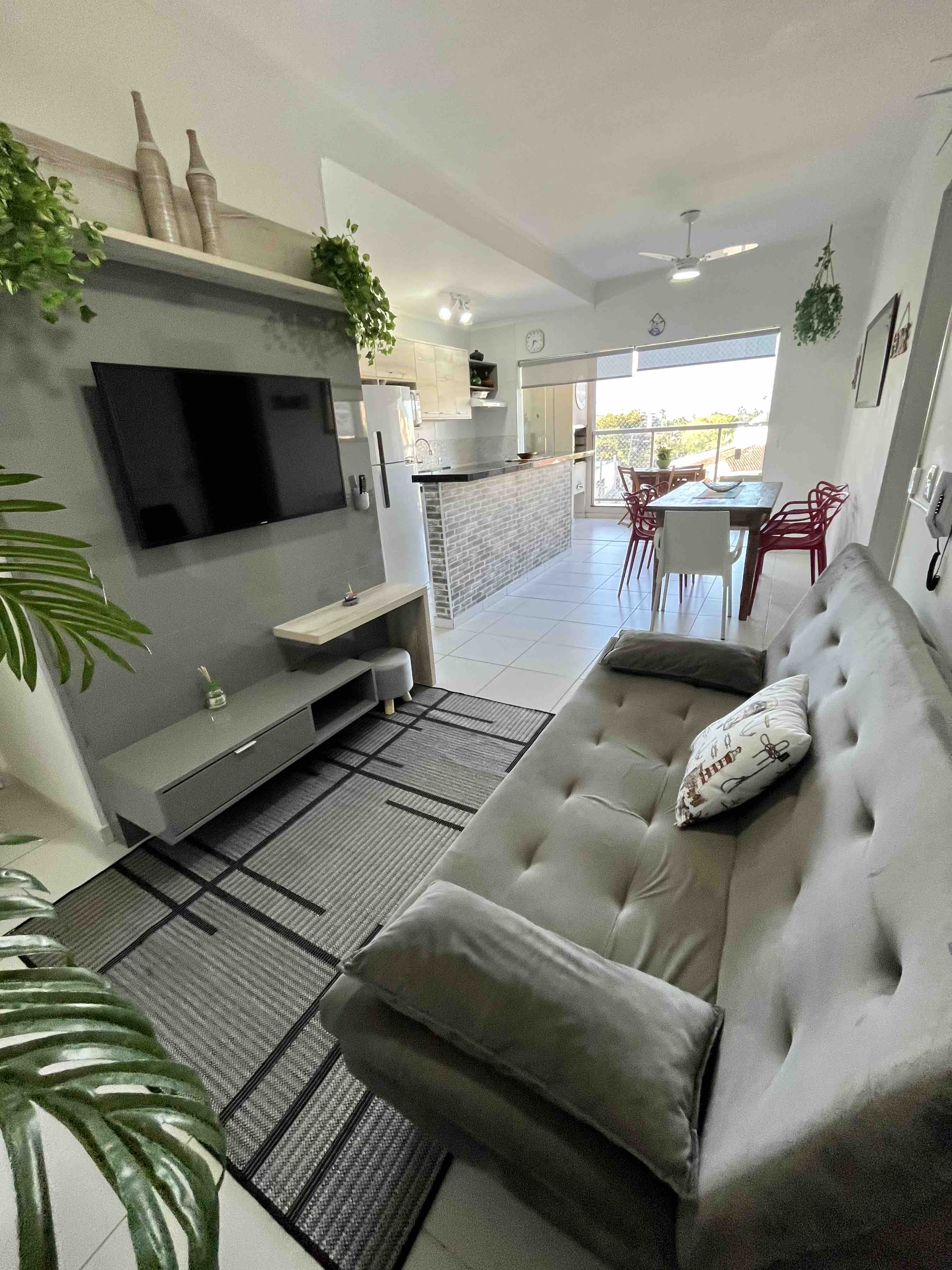 Apt with Barbecue in the Balcony in Itaguá