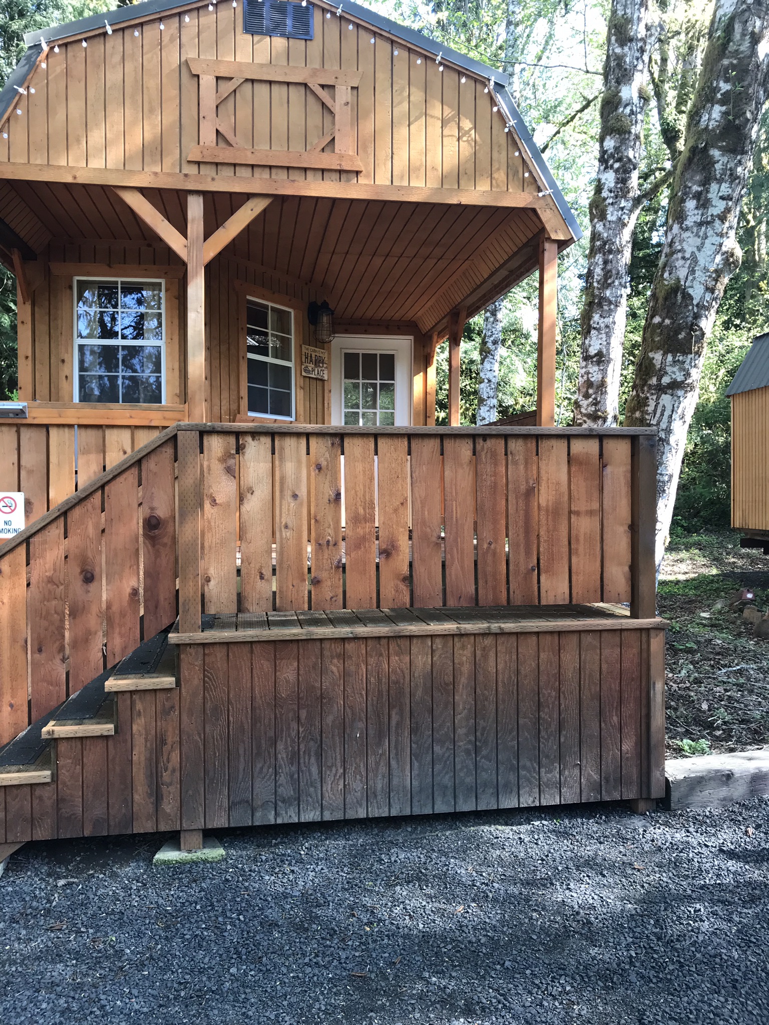 Cabin C, the moose lodge RV Outdoor Adventures. Tiny houses for