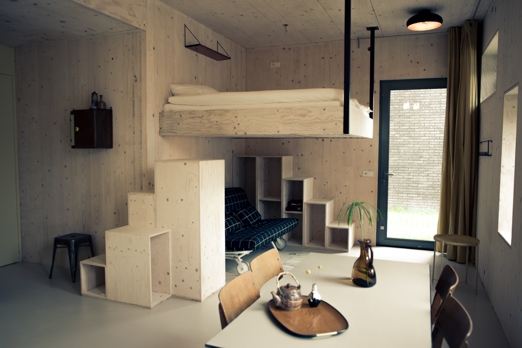 Private Eco Wooden Studio: bath+bikes+free parking โ Amsterdam stay