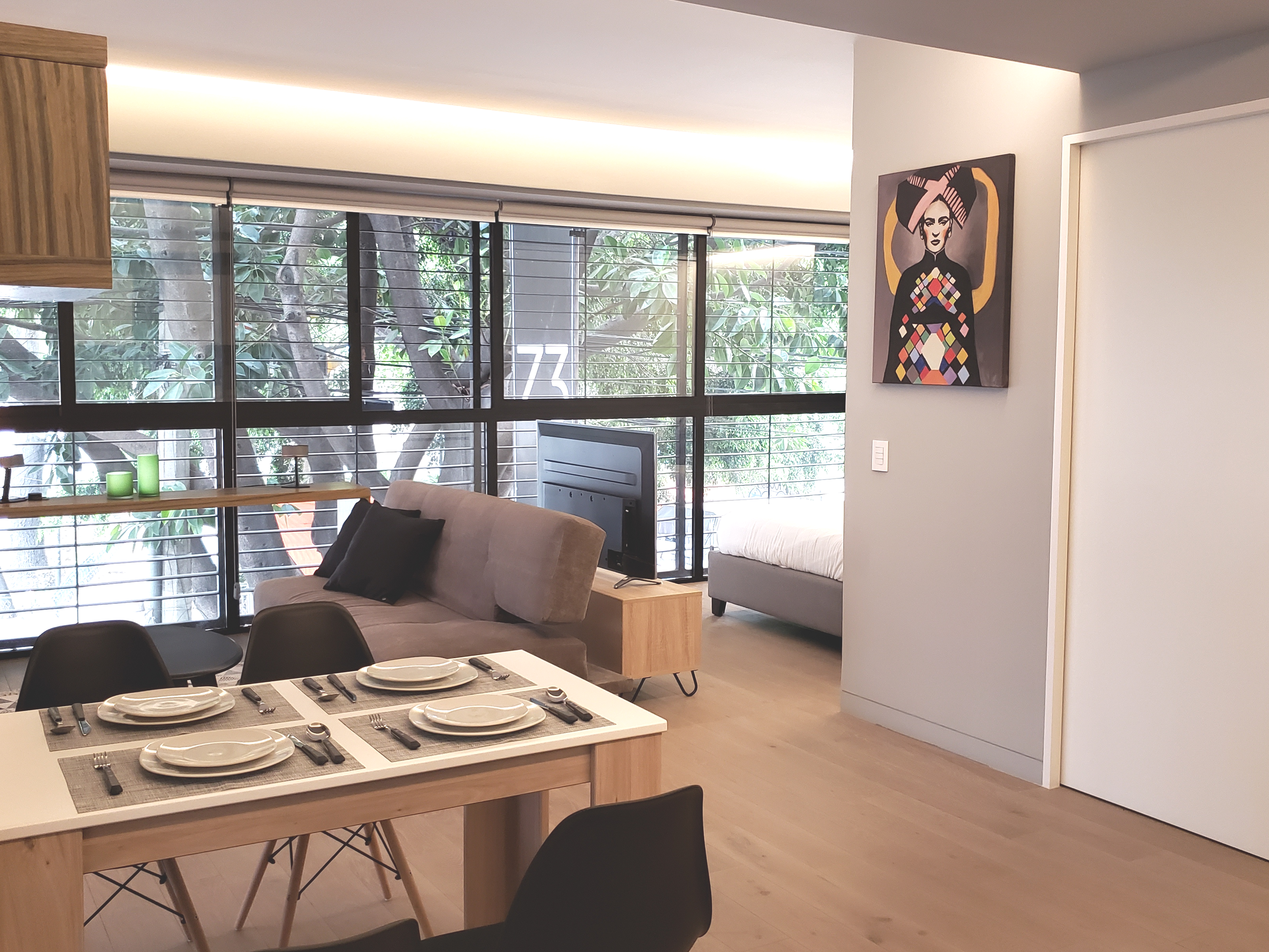 Unique loft w/parking and rooftop in La Roma