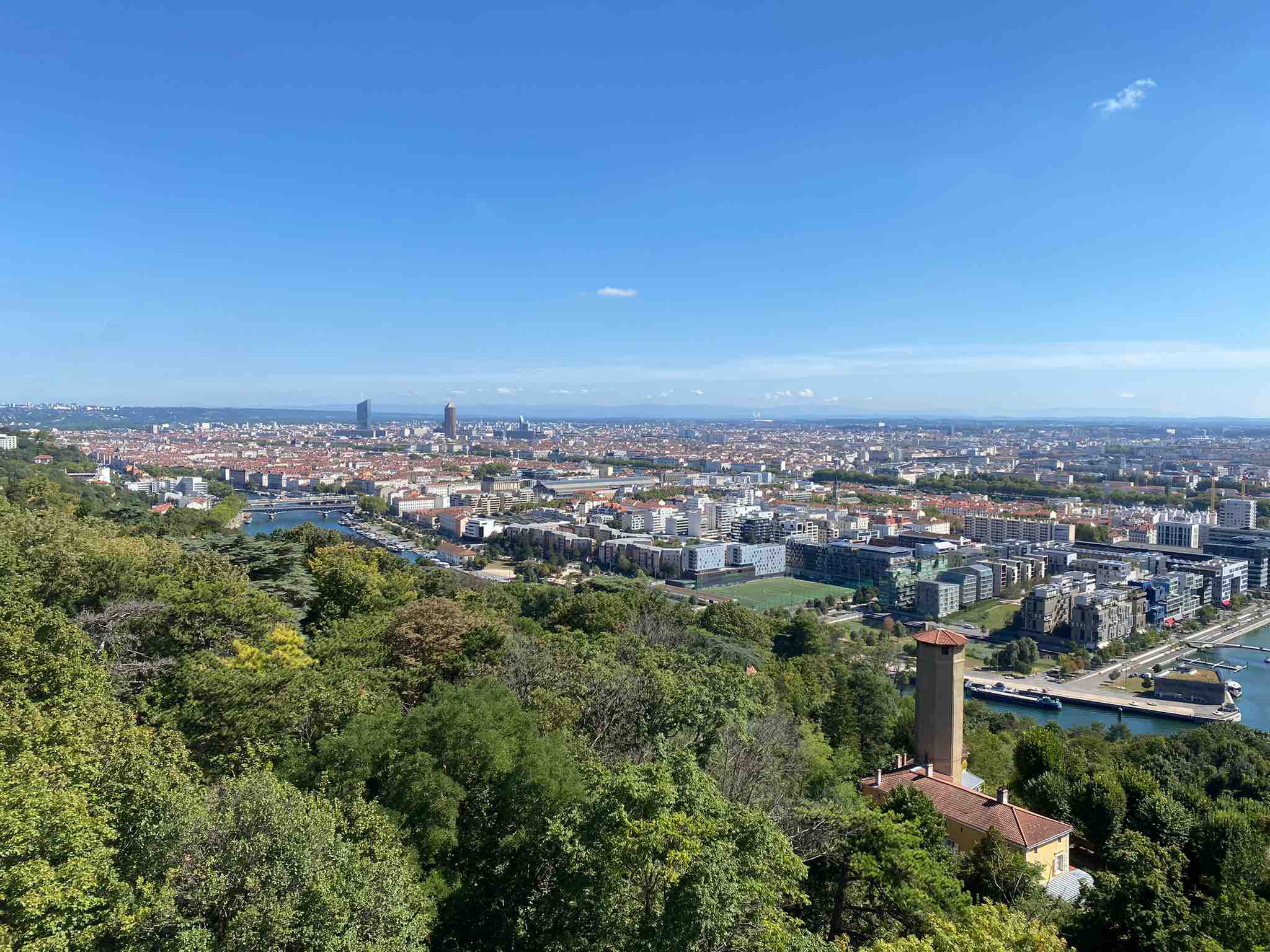 Close to Old Lyon, great views