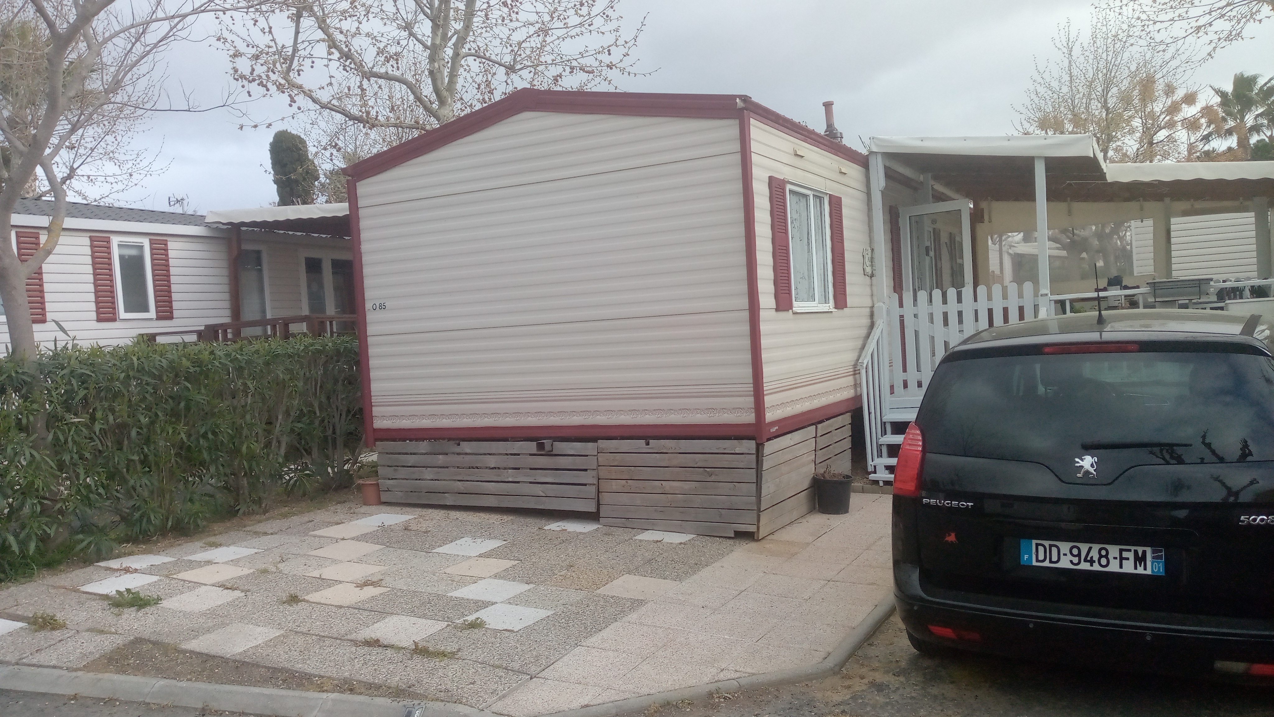 Comfortable mobile home air conditioning. Aux Sables du Midi