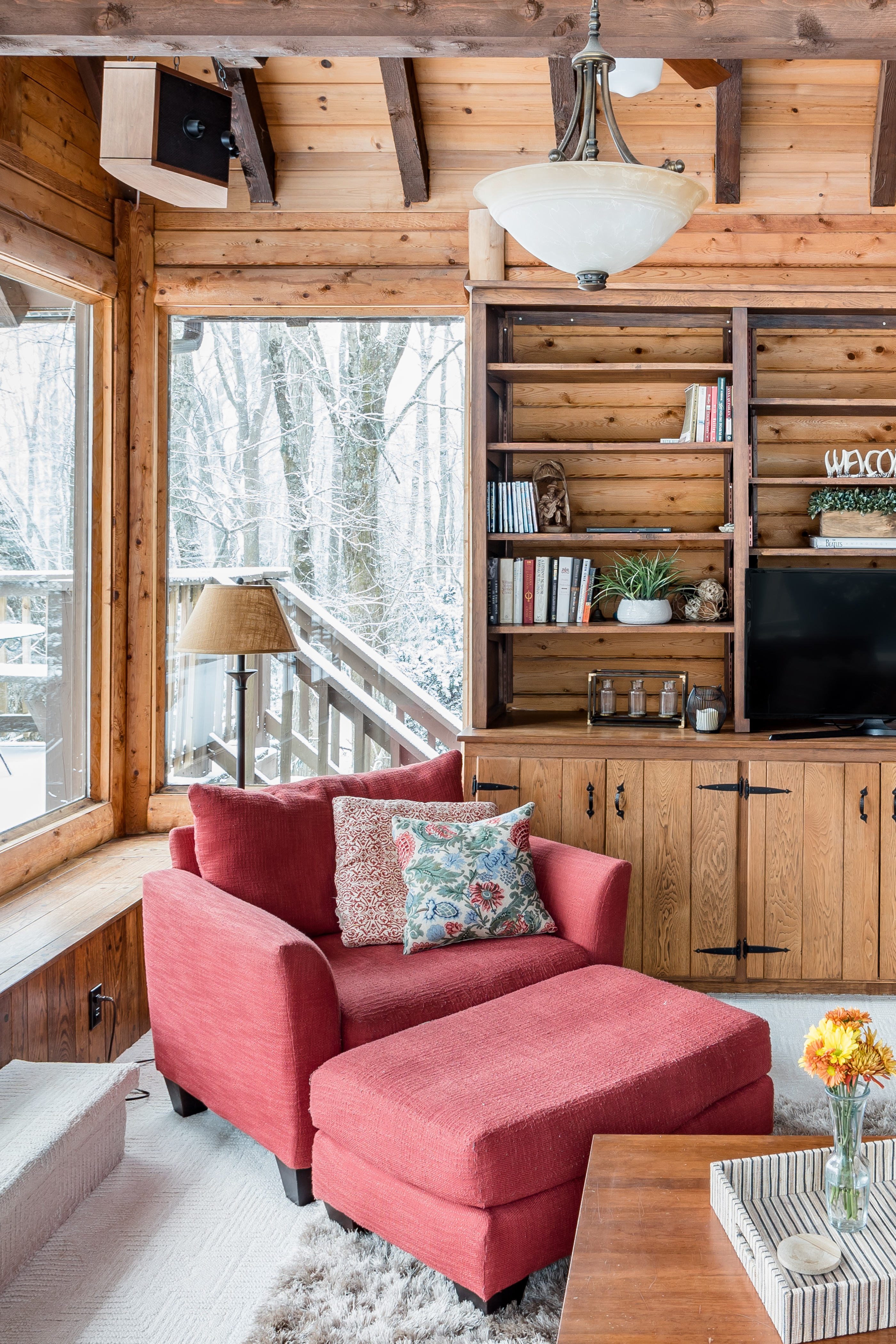 raising sunken living room floor on Captivating Rustic Chic Log Cabin Views At Otter Falls Cabins For Rent In Banner Elk North Carolina United States