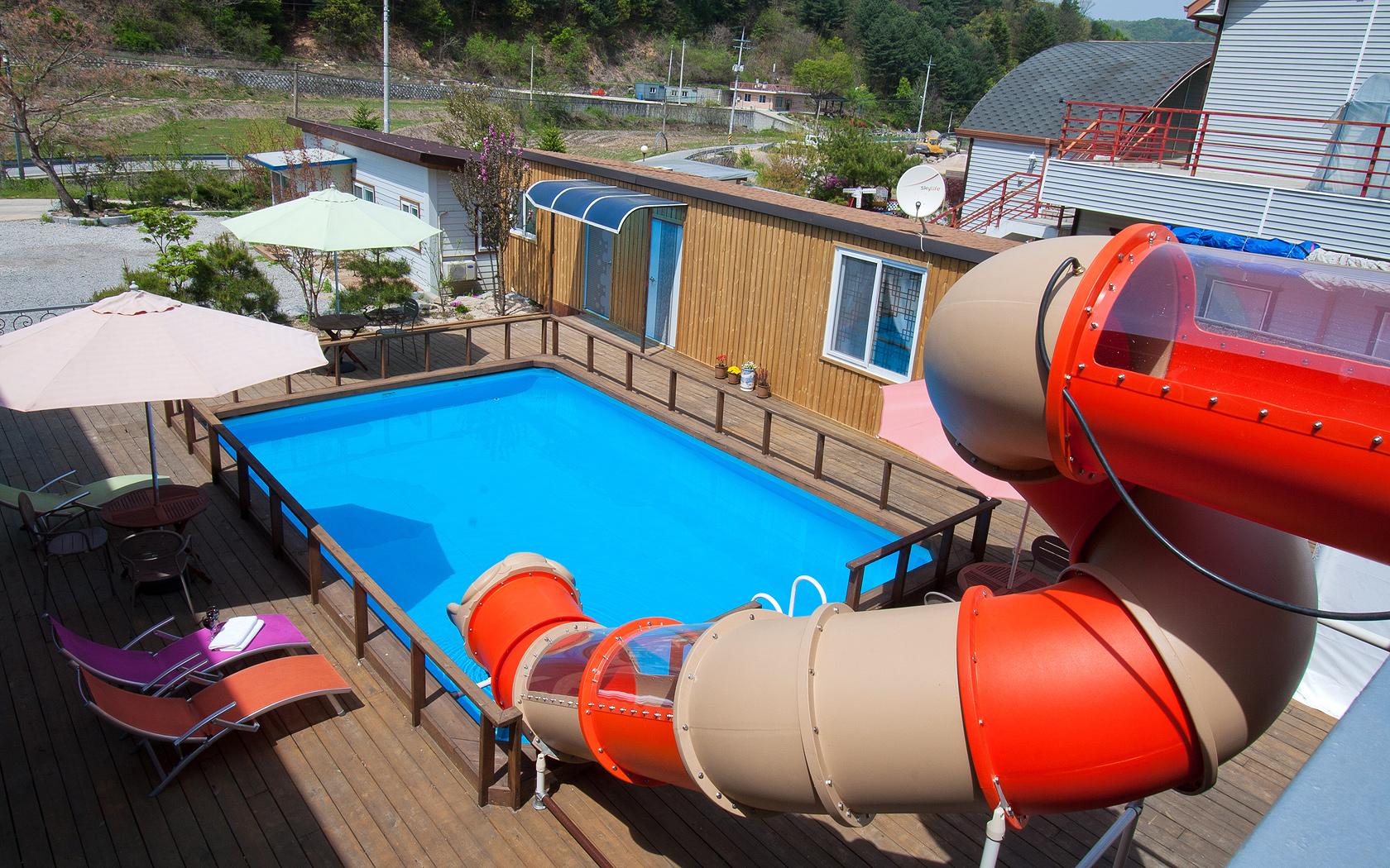 FC2 (family) Ondol +2 rooms Comfortable family room in a quiet Gangchon village