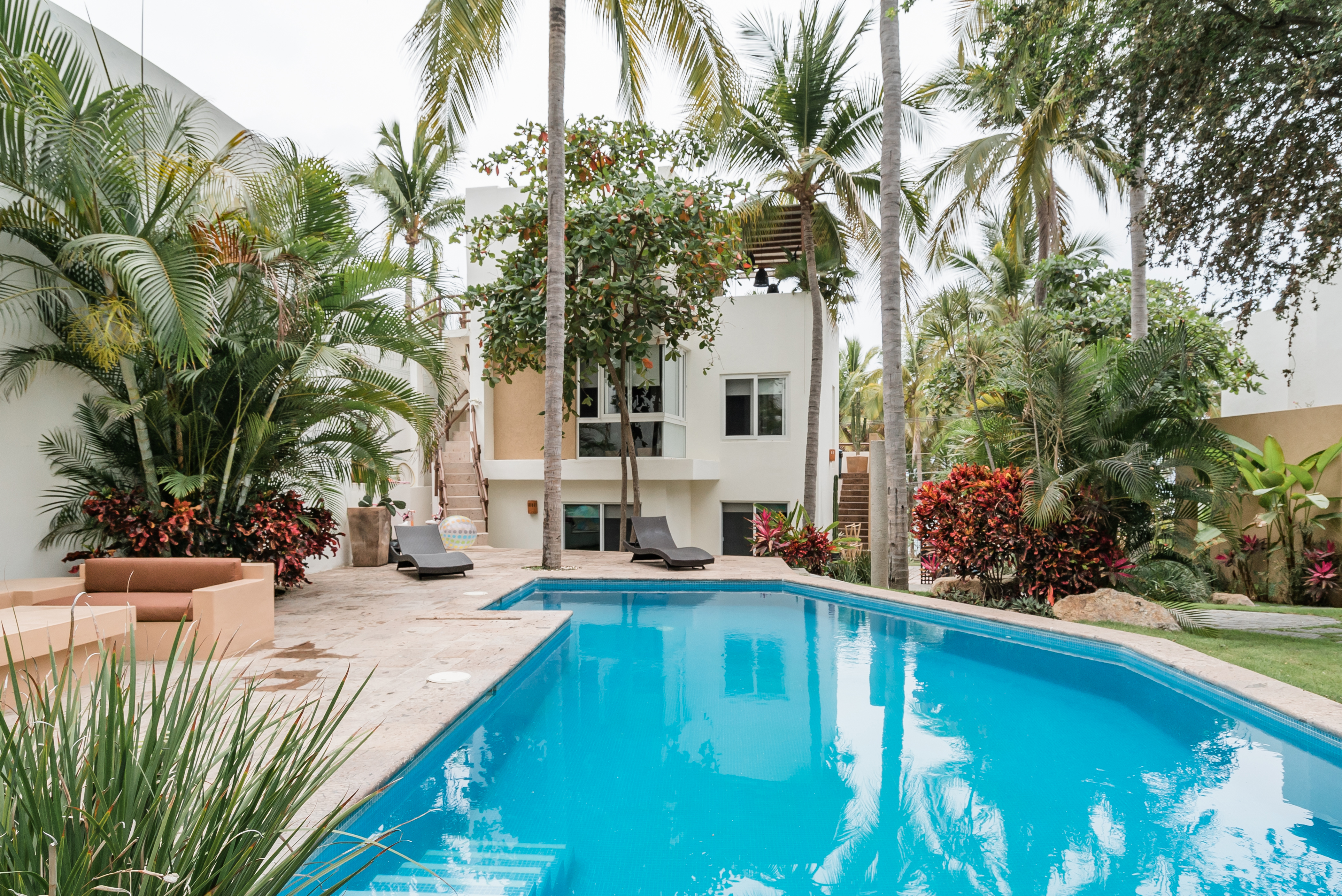 Chill at a Cactus-Dotted Abode with Rustic, Bohemian Style