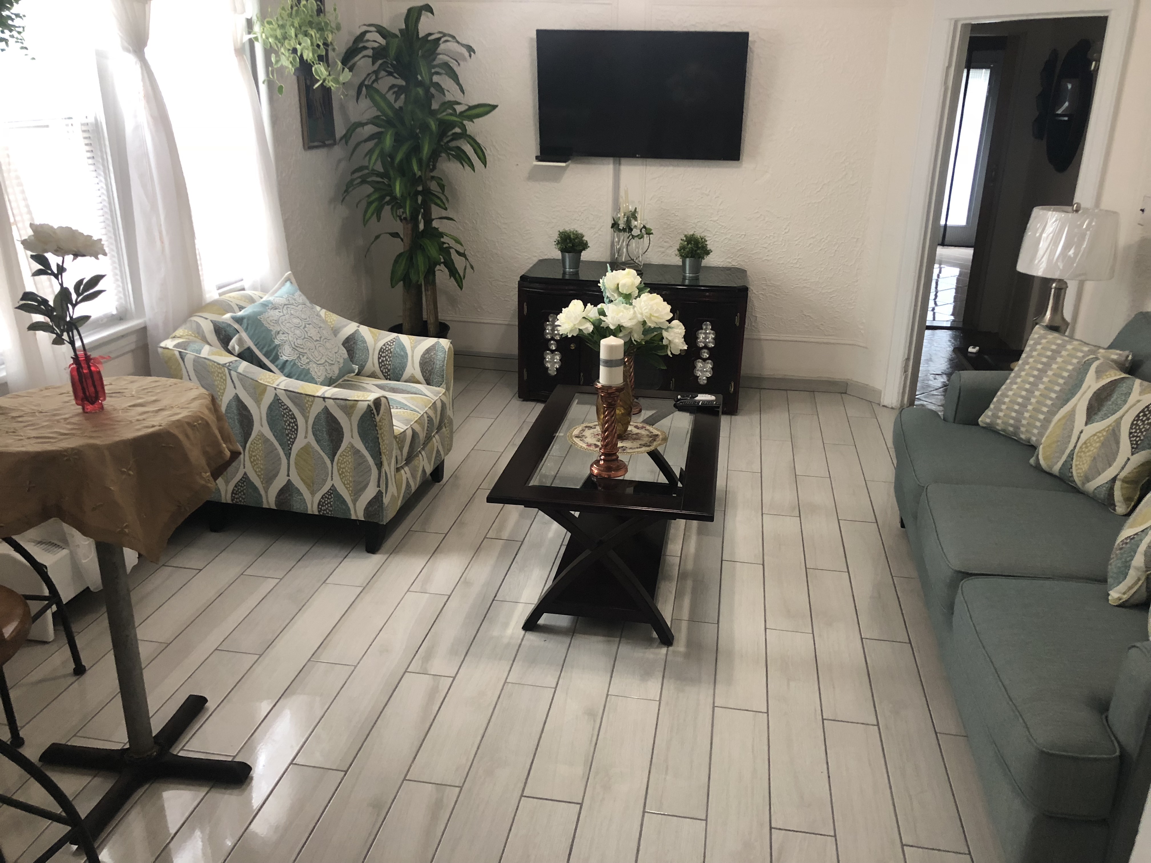 Spacious room in a home