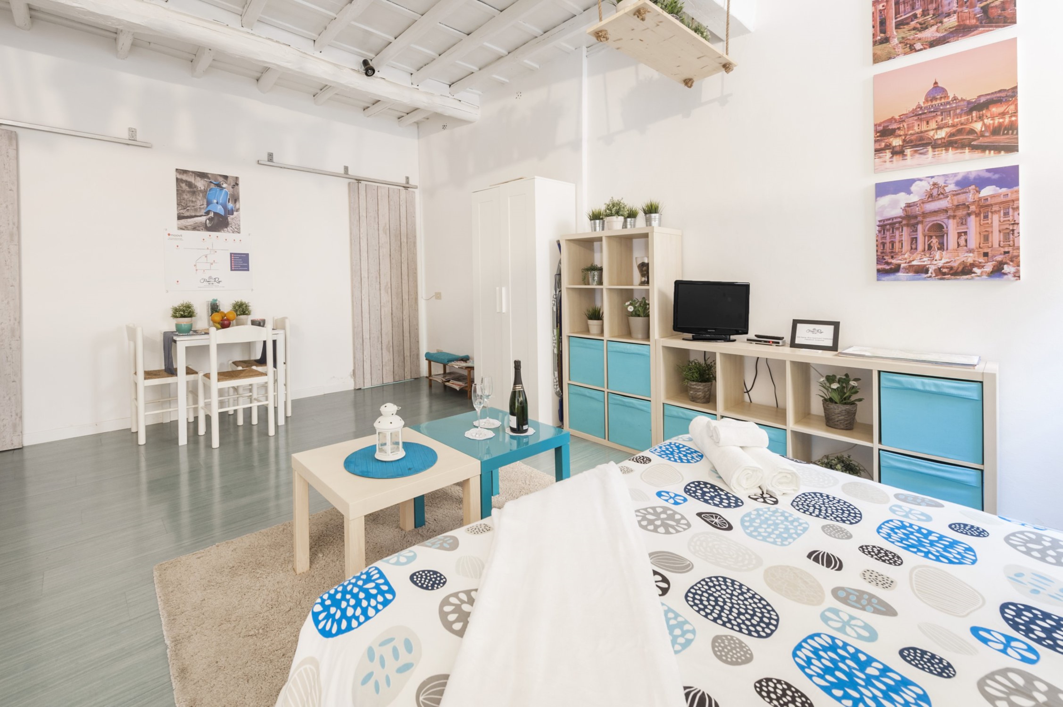 Blue Apartment Trastevere Roma Apartments for Rent in Rome, RM, Italy