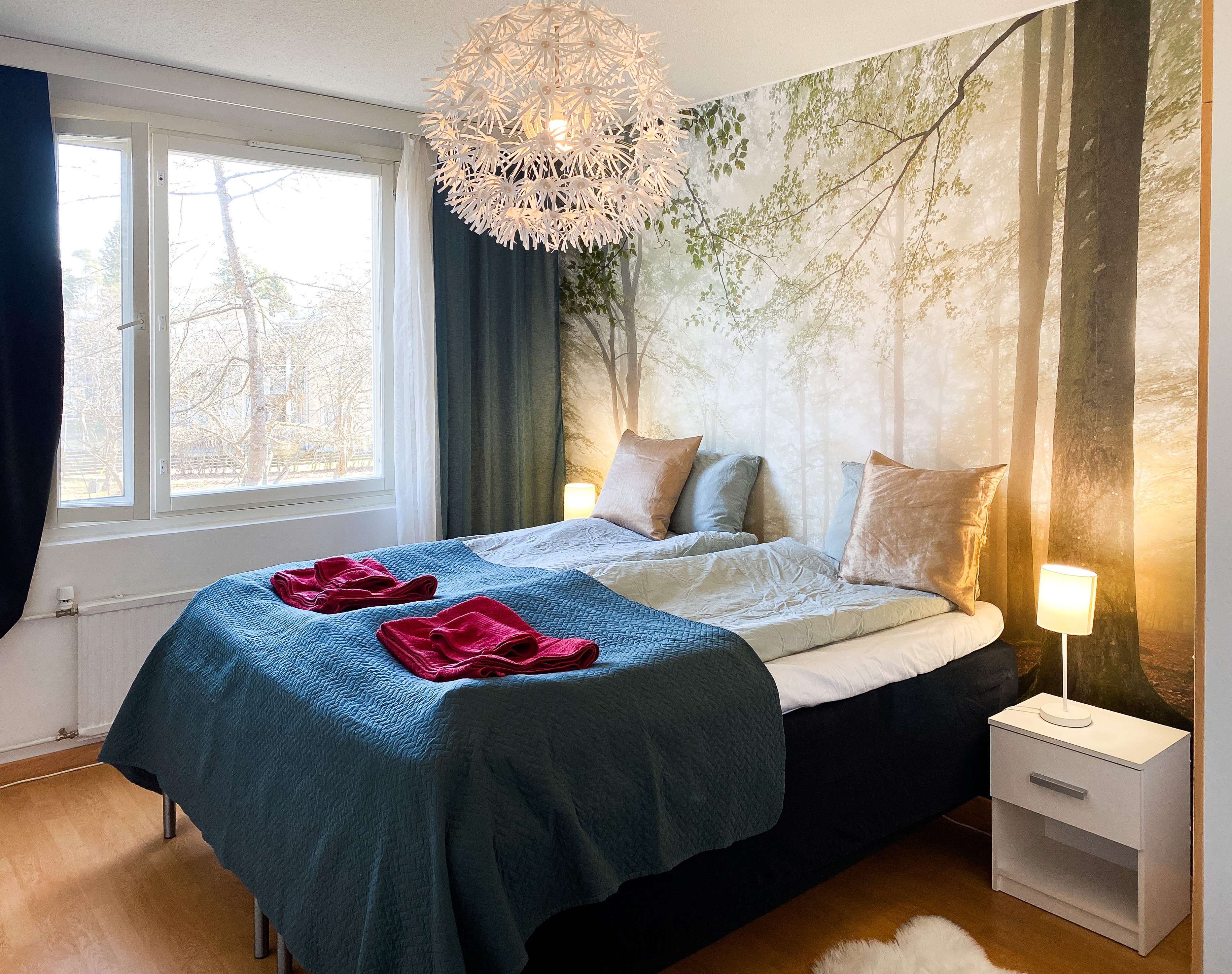 Sauna-like one-bedroom apartment, spacious and peaceful!