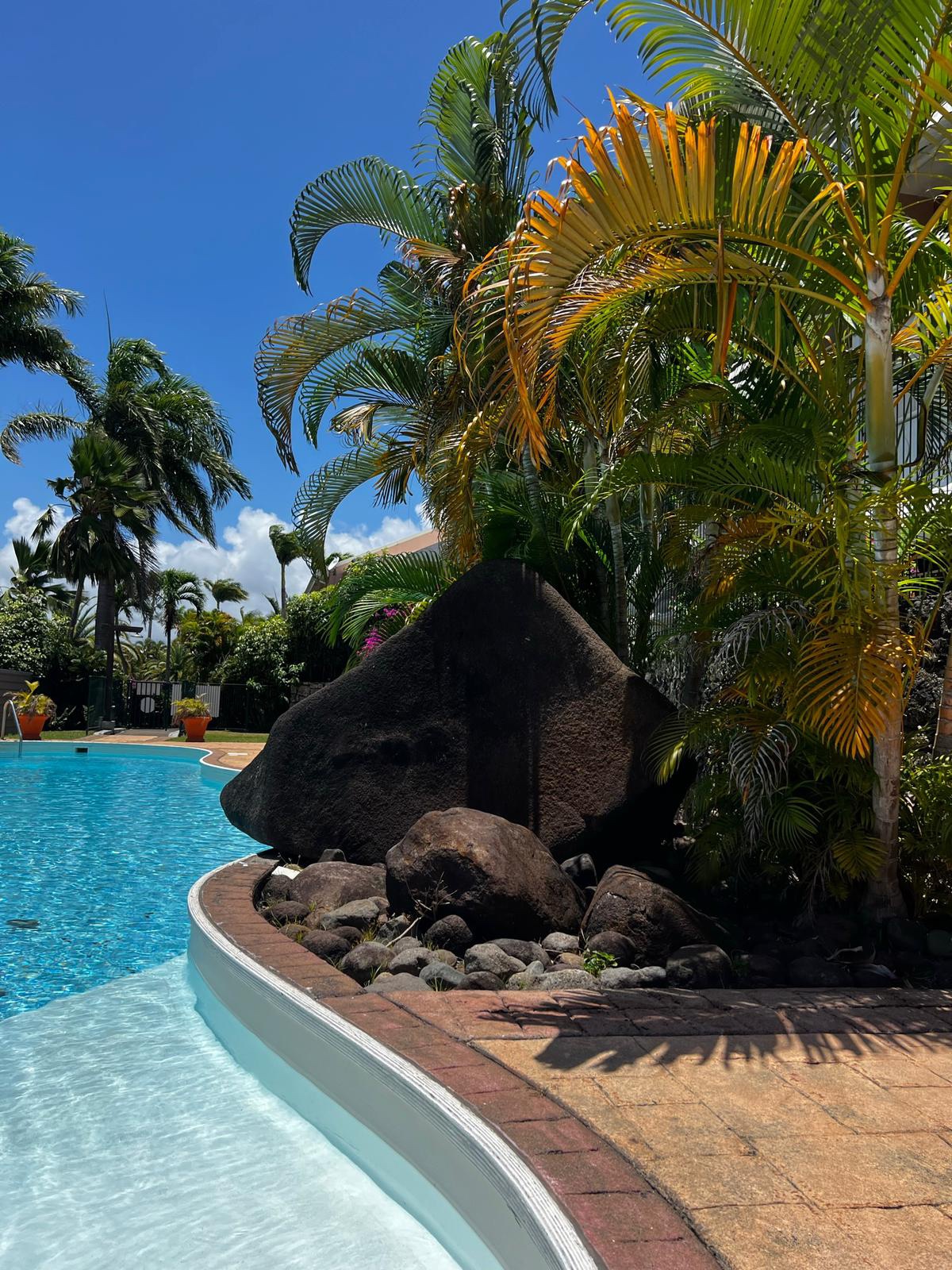 Pool apartment and sea view.