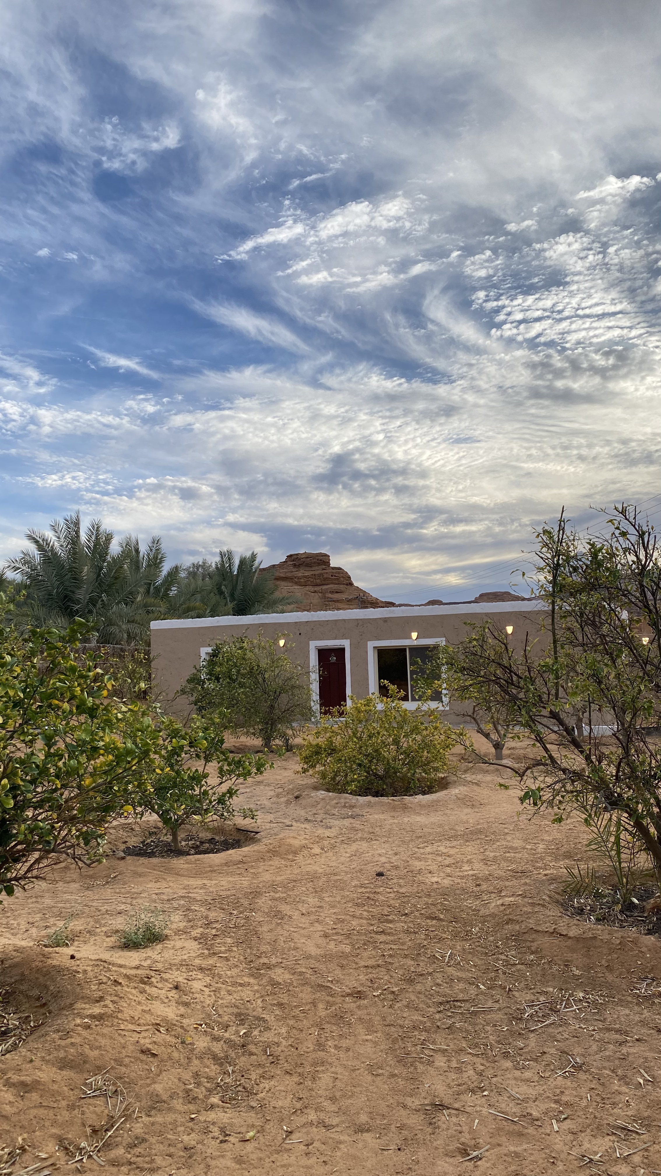 A simple home stay on a farm and a rustic atmosphere