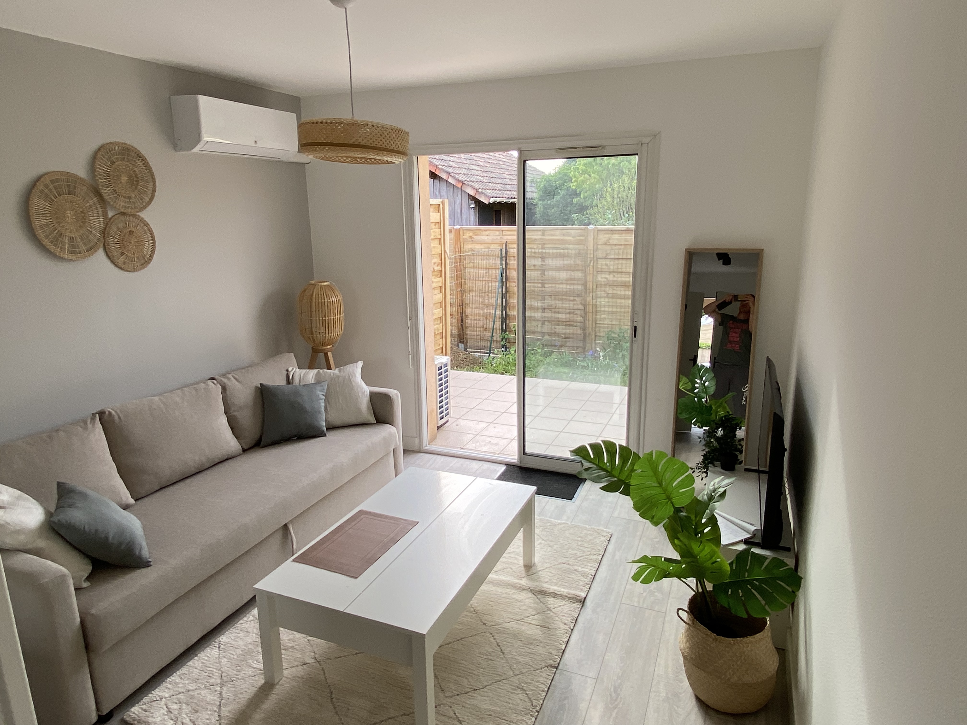 Renovated apartment with garden
