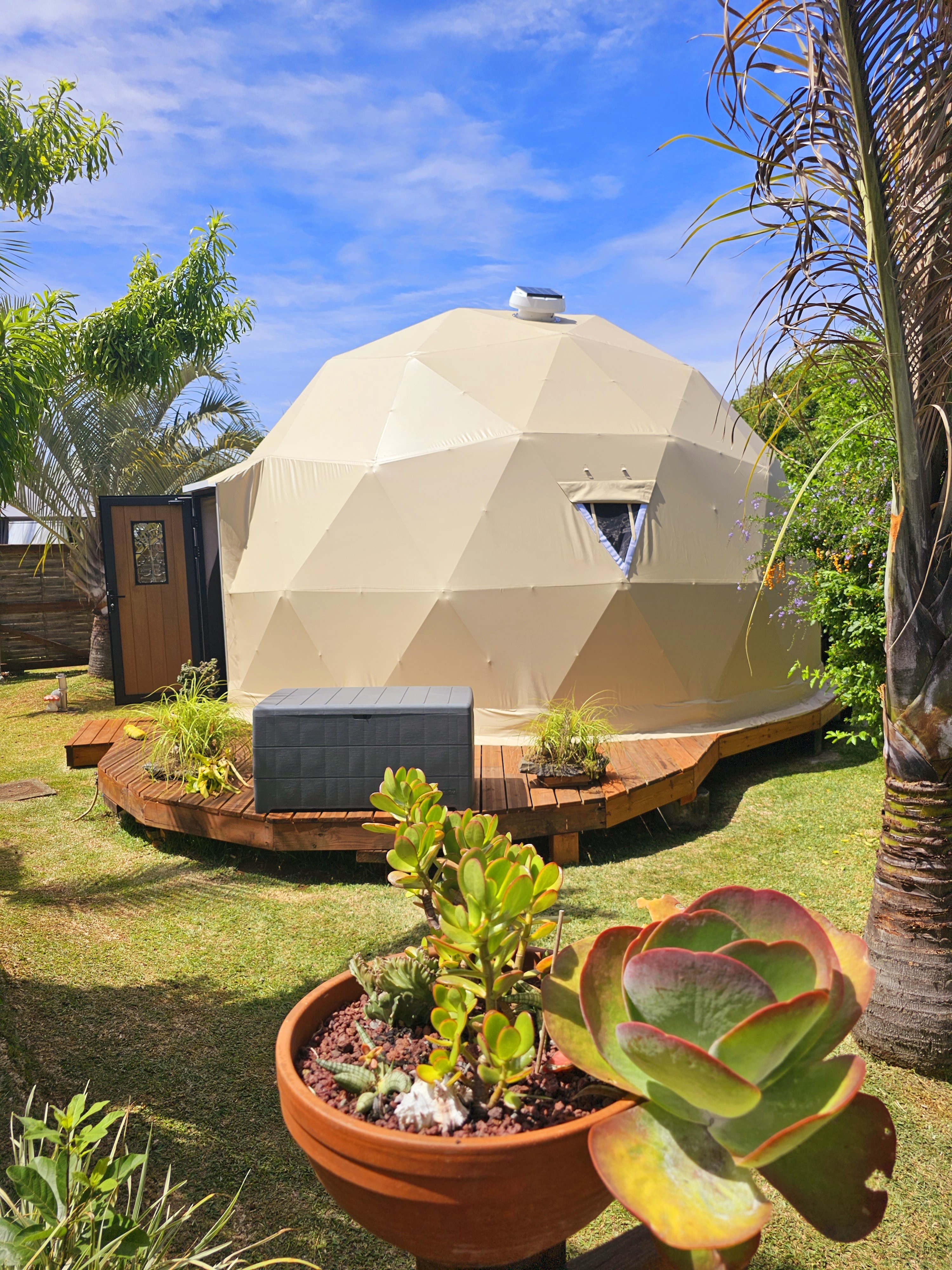 Unusual accommodation small island