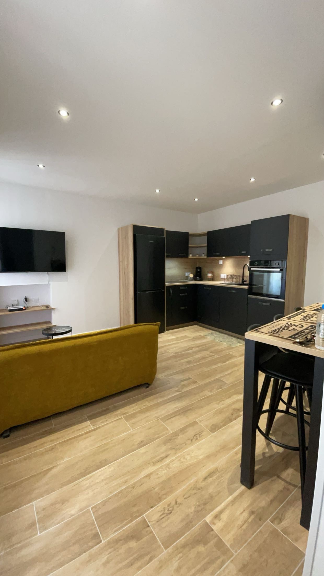 Furnished apartment rental.