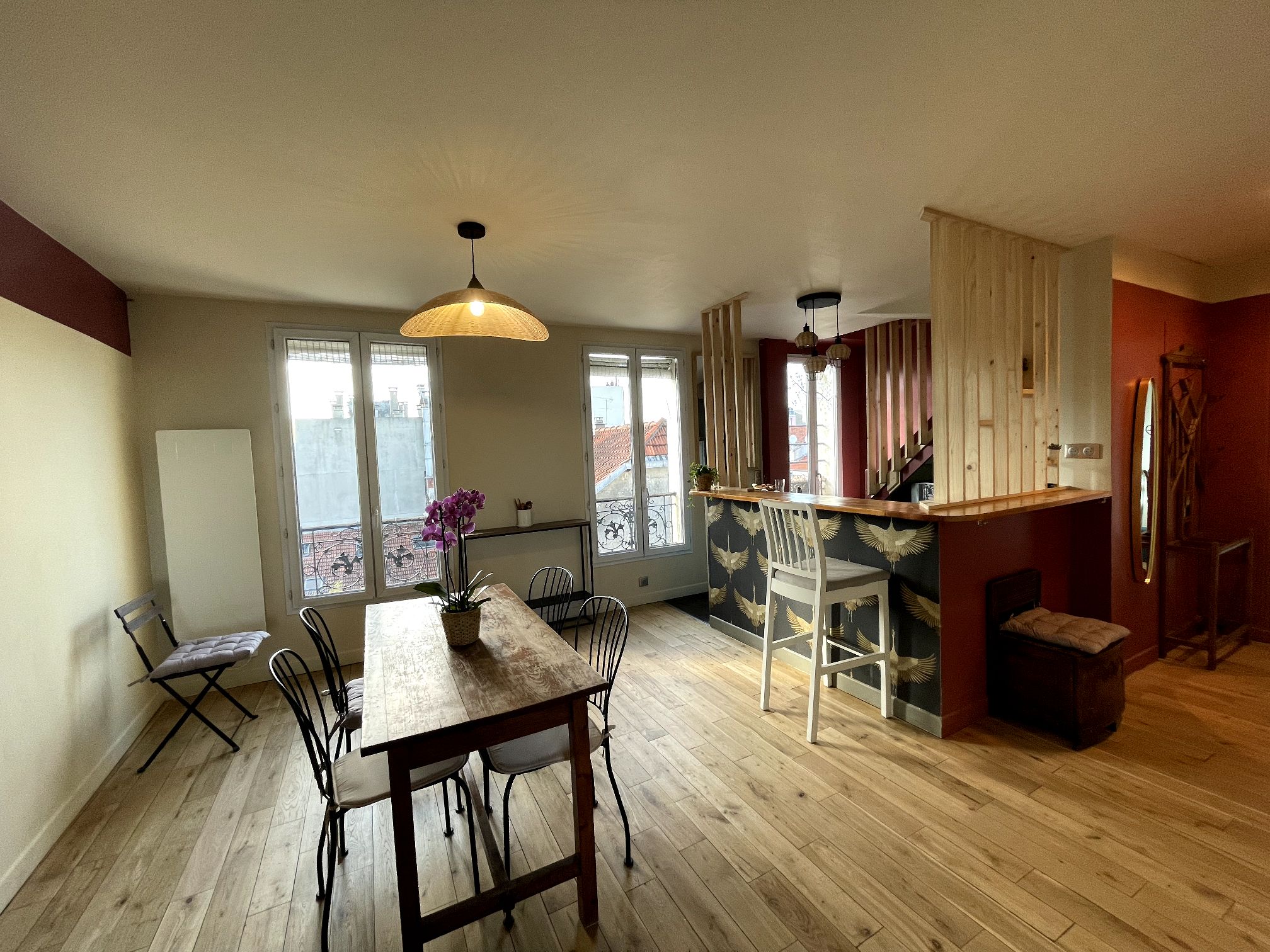 Duplex and parking apartment for
 7 pers.
