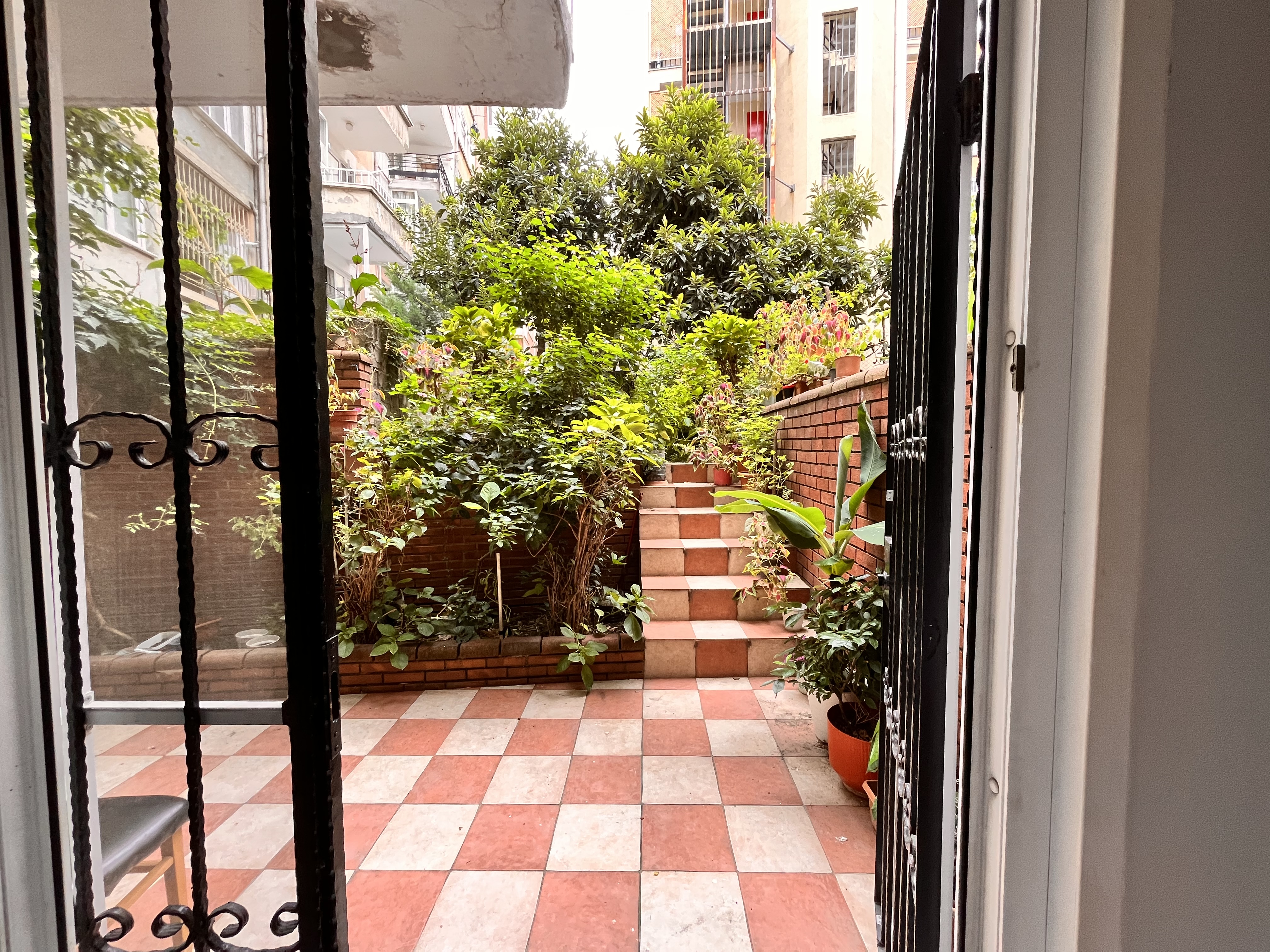 Green garden in Beşiktaş in Besiktas, Istanbul
