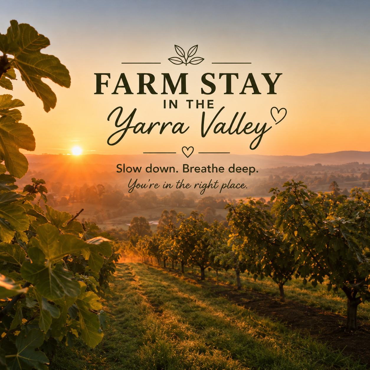 CHERRY ORCHARD CABIN - Yarra Valley FARM STAY