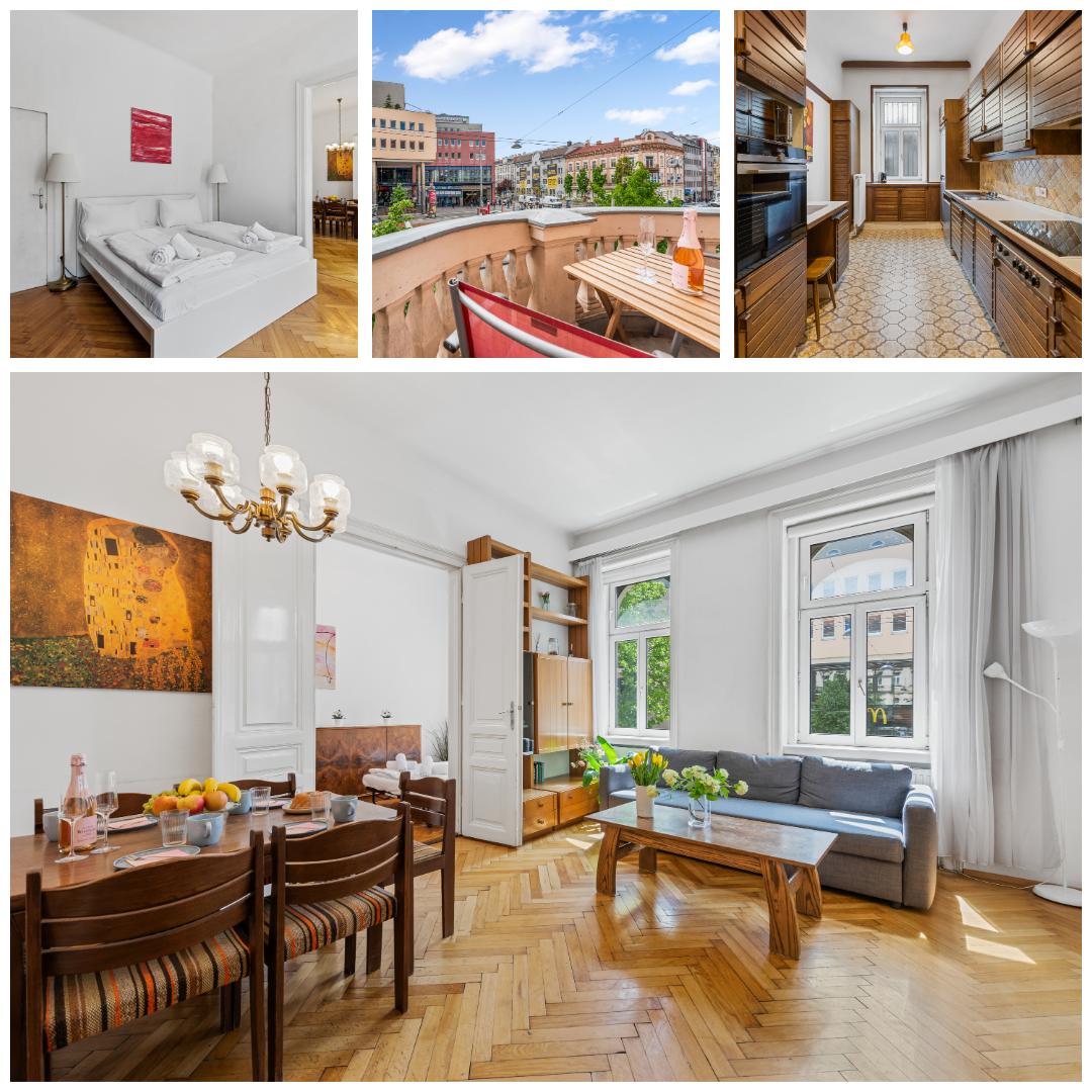 Stylish 3BR Apt. | Central | Kitchen | Balcony
