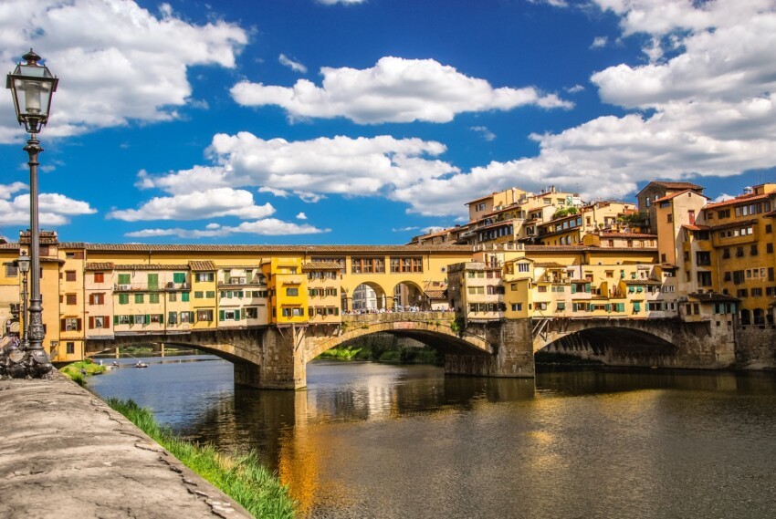 Central, quiet near the Old Bridge in Centro Storico, Florence