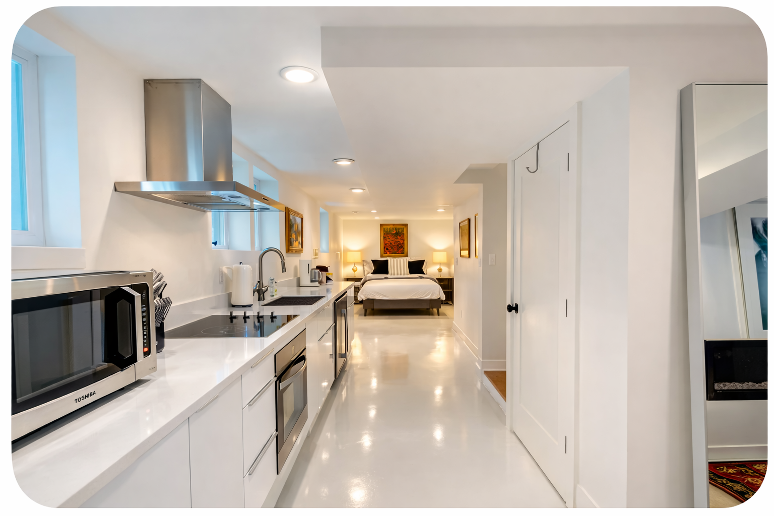 Chef’s Kitchen, King&Queen, Soaker Tub, Fireplace