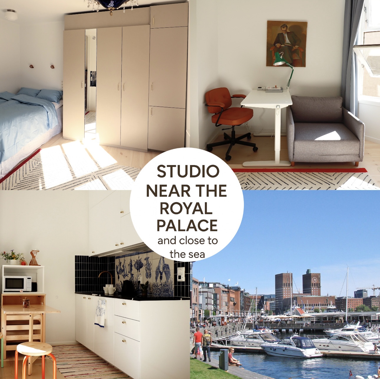 Studio near The Oslo Royal Palace in Frogner, Oslo