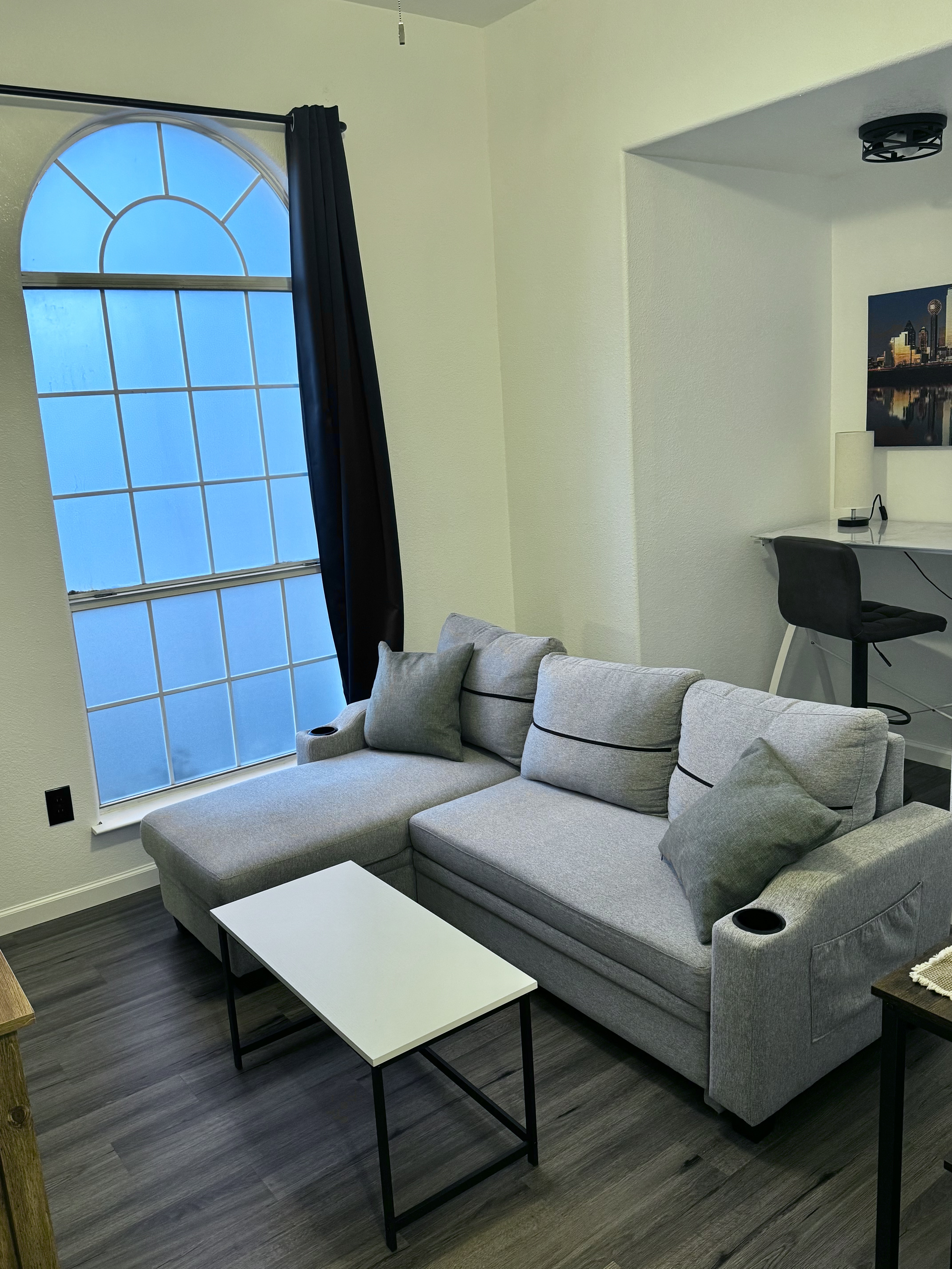 Private Guest Suit, King Bed, Rain Shower, 65in TV in District 4, Fort Worth